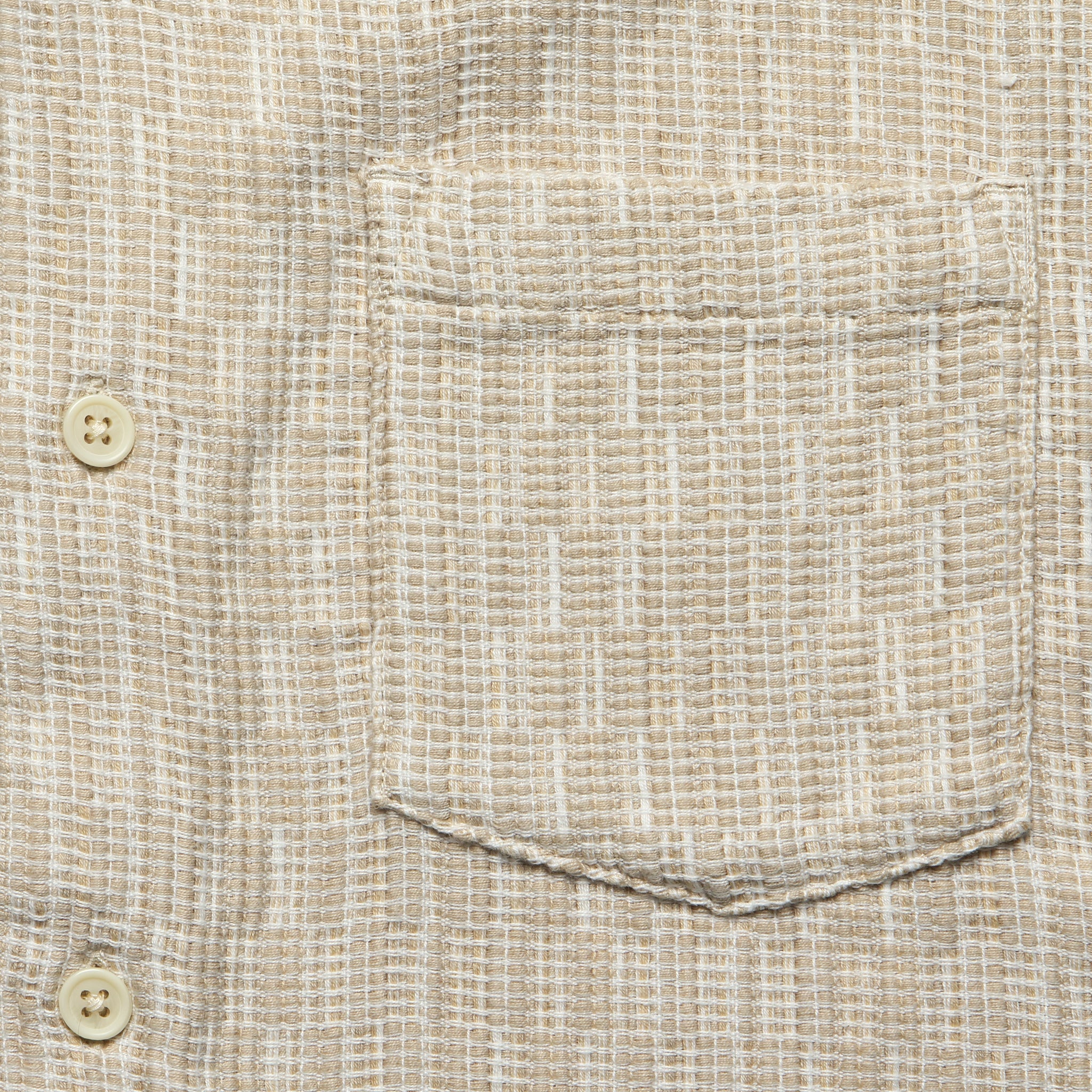 Rainbow Weave Camp Shirt - Natural - Image 3