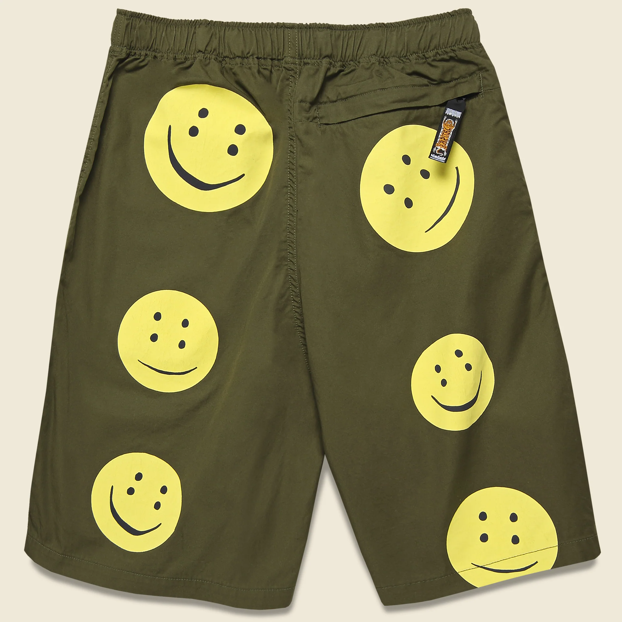 Rainbowy Easy Shorts - Khaki/Yellow - Image 2