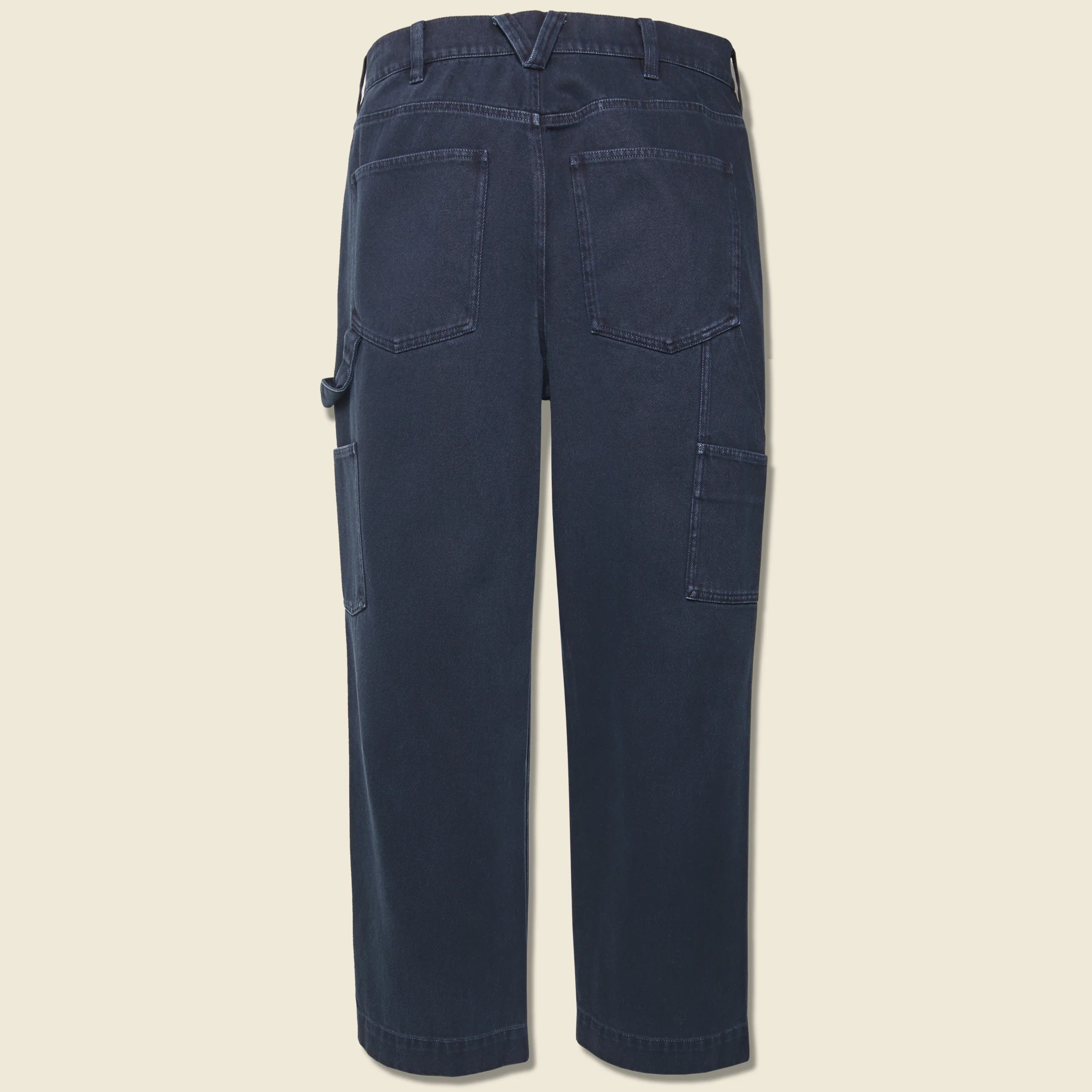 Recycled Denim Painter Pant - Dark Navy - Image 2