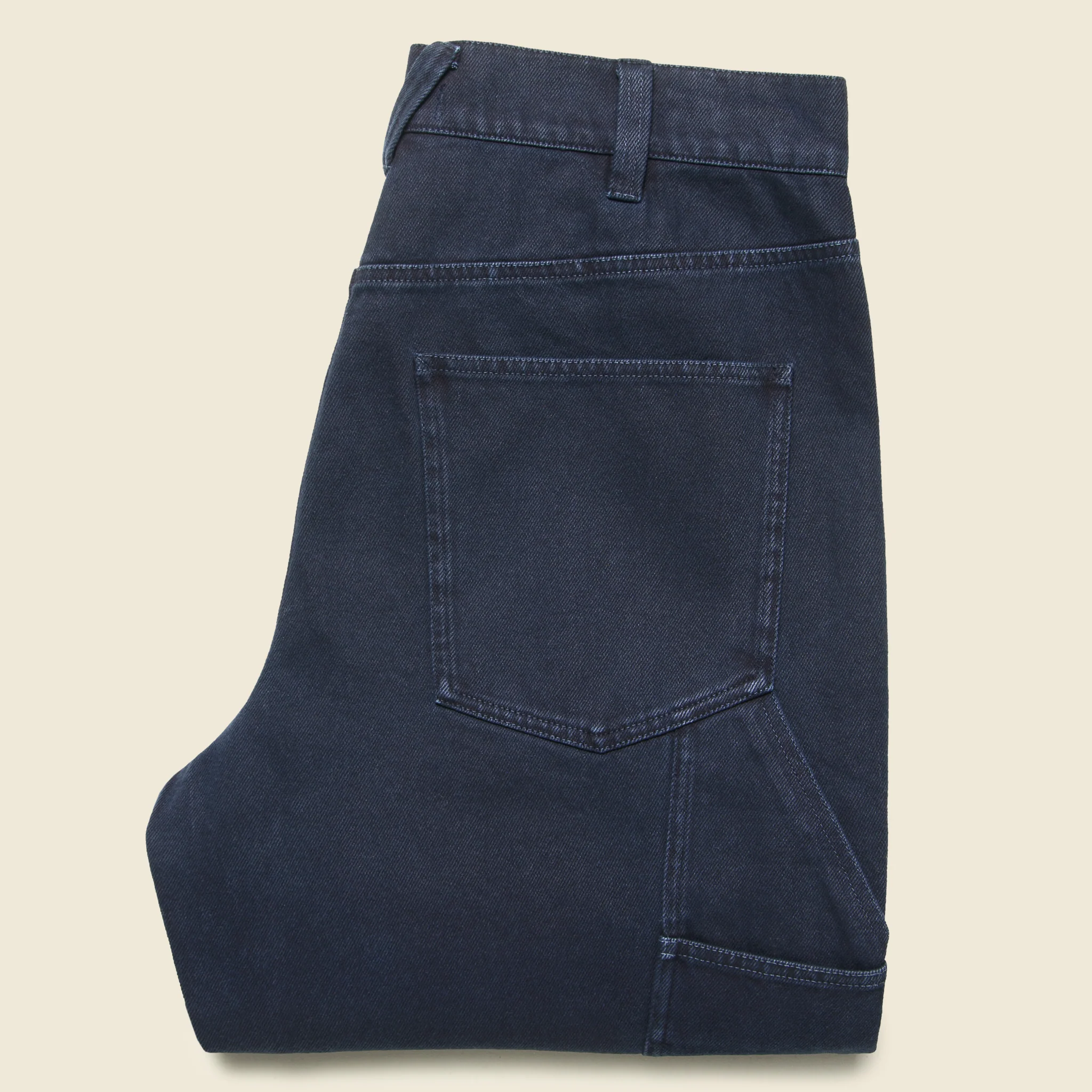 Recycled Denim Painter Pant - Dark Navy - Image 3