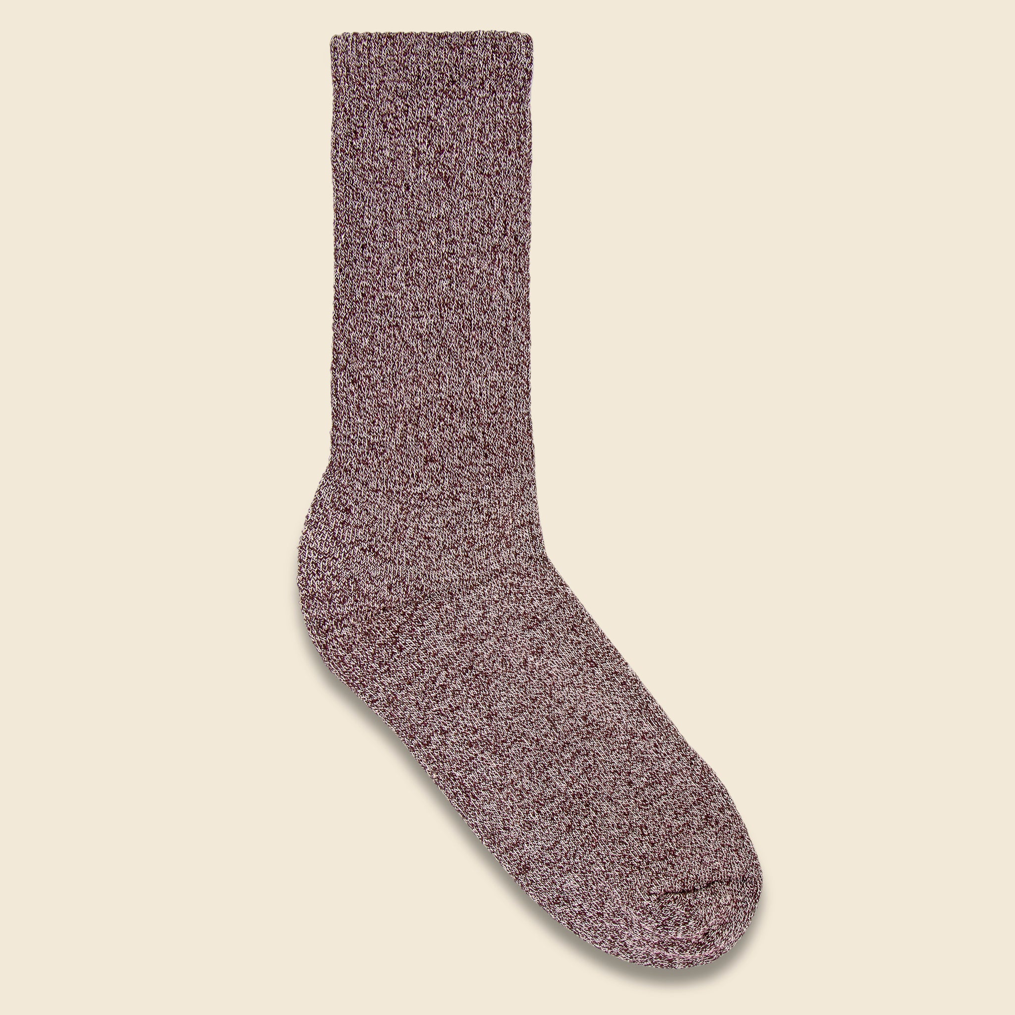 Recycled Marled Sock - Tan Marl
