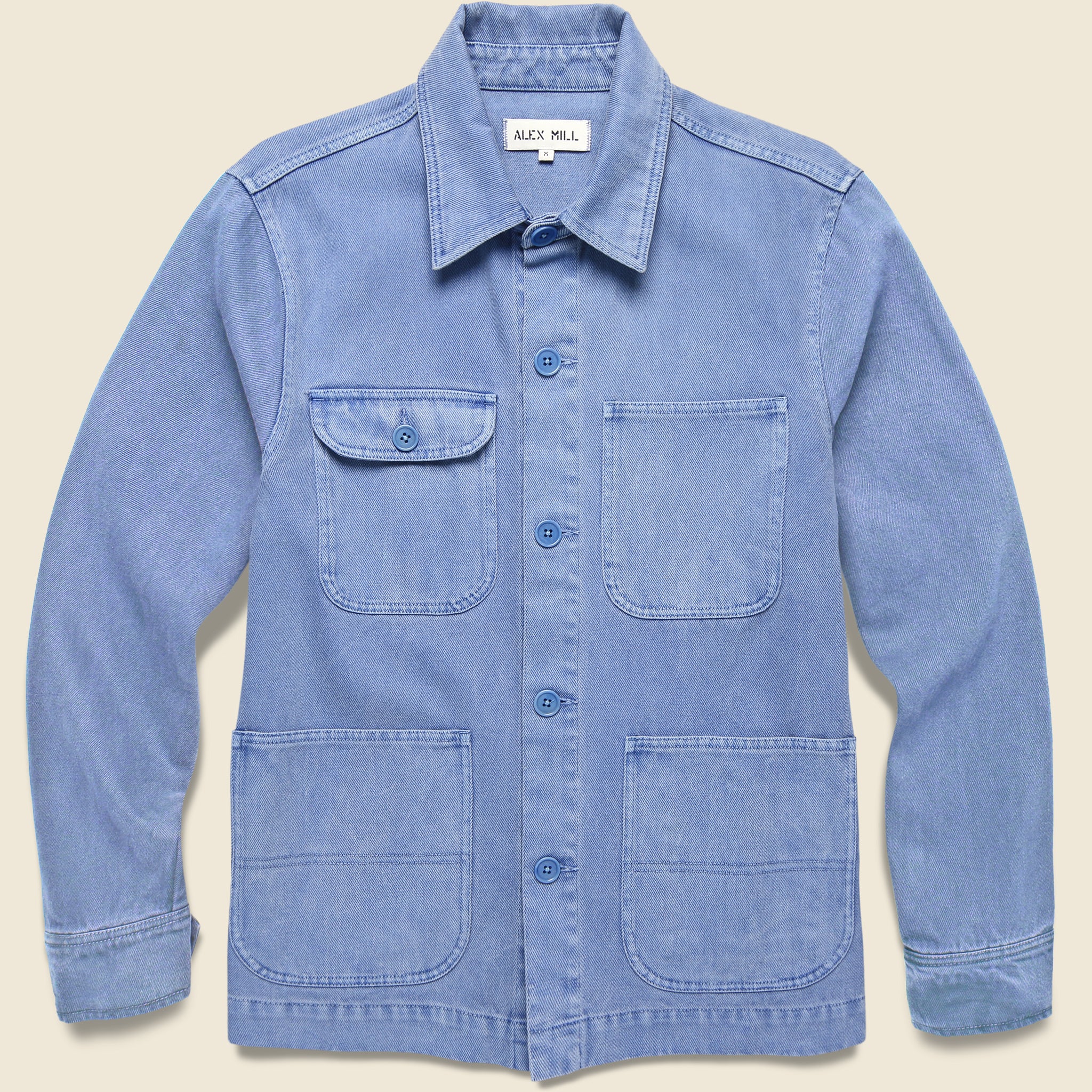 Recyled Denim Work Jacket - Coastal