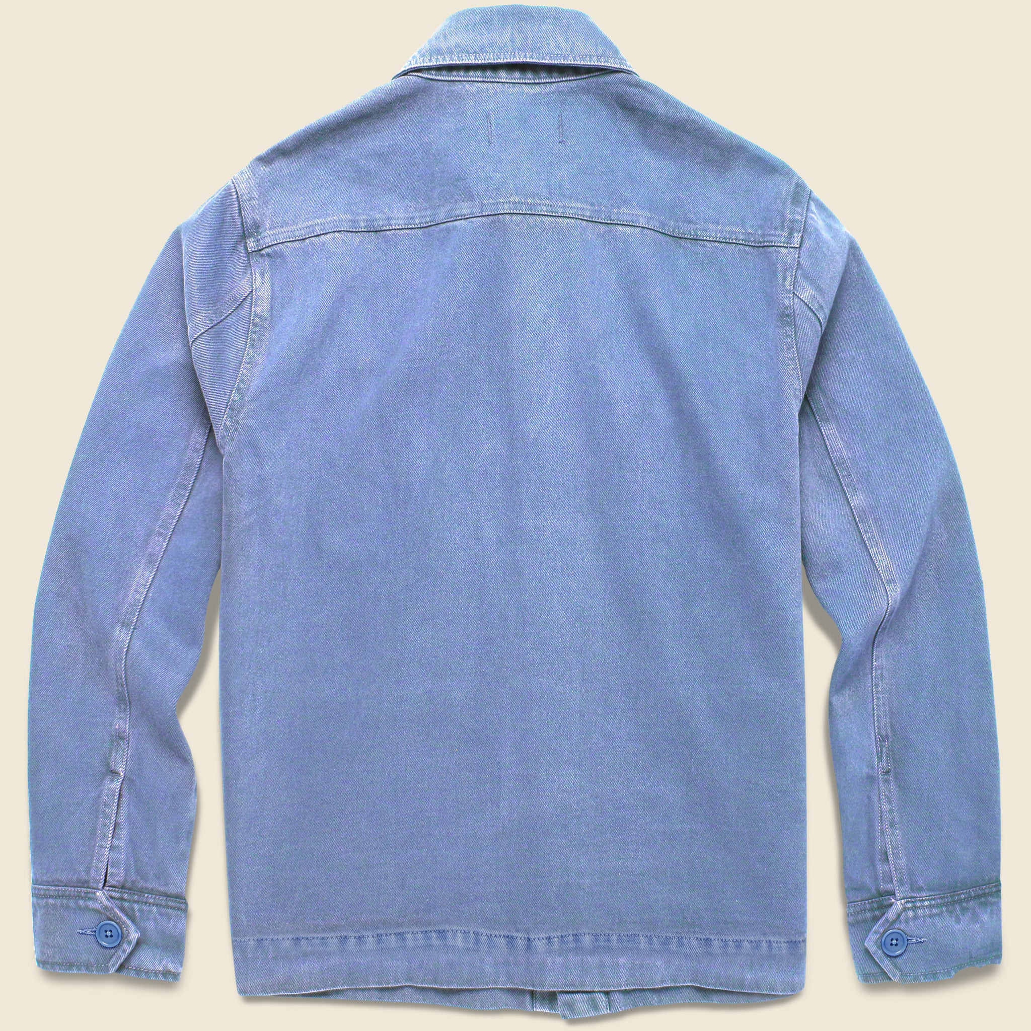 Recyled Denim Work Jacket - Coastal - Image 2