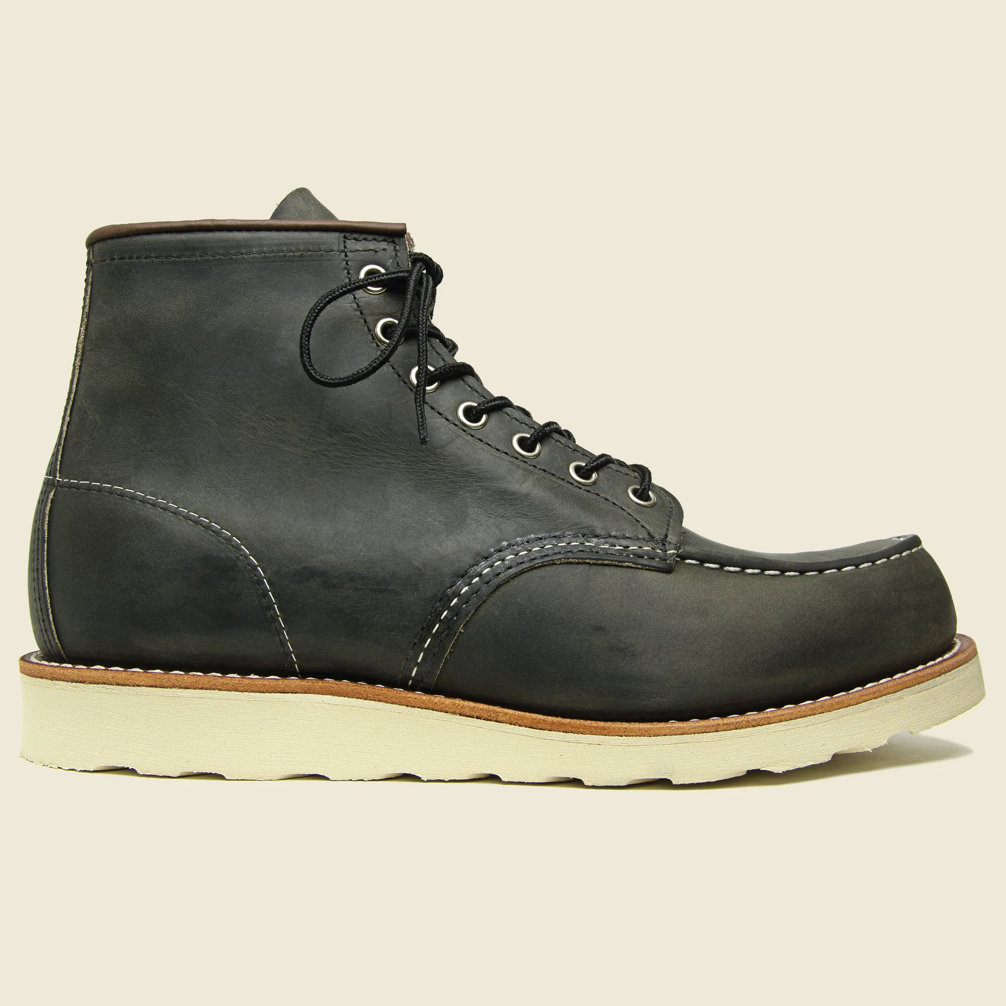 6" Moc Toe No. 8890- Charcoal Rough & Tough