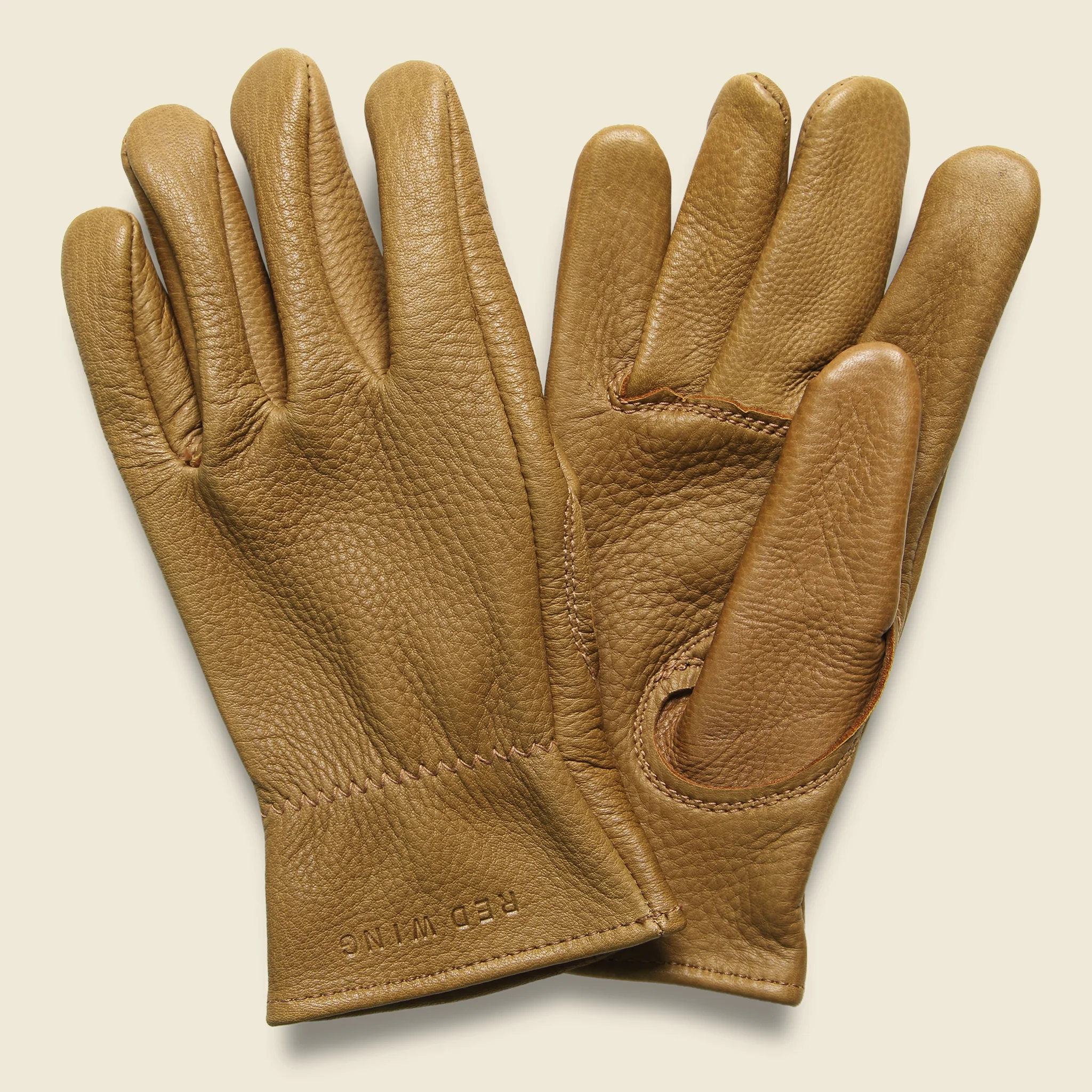 Buckskin Unlined Gloves - Nutmeg