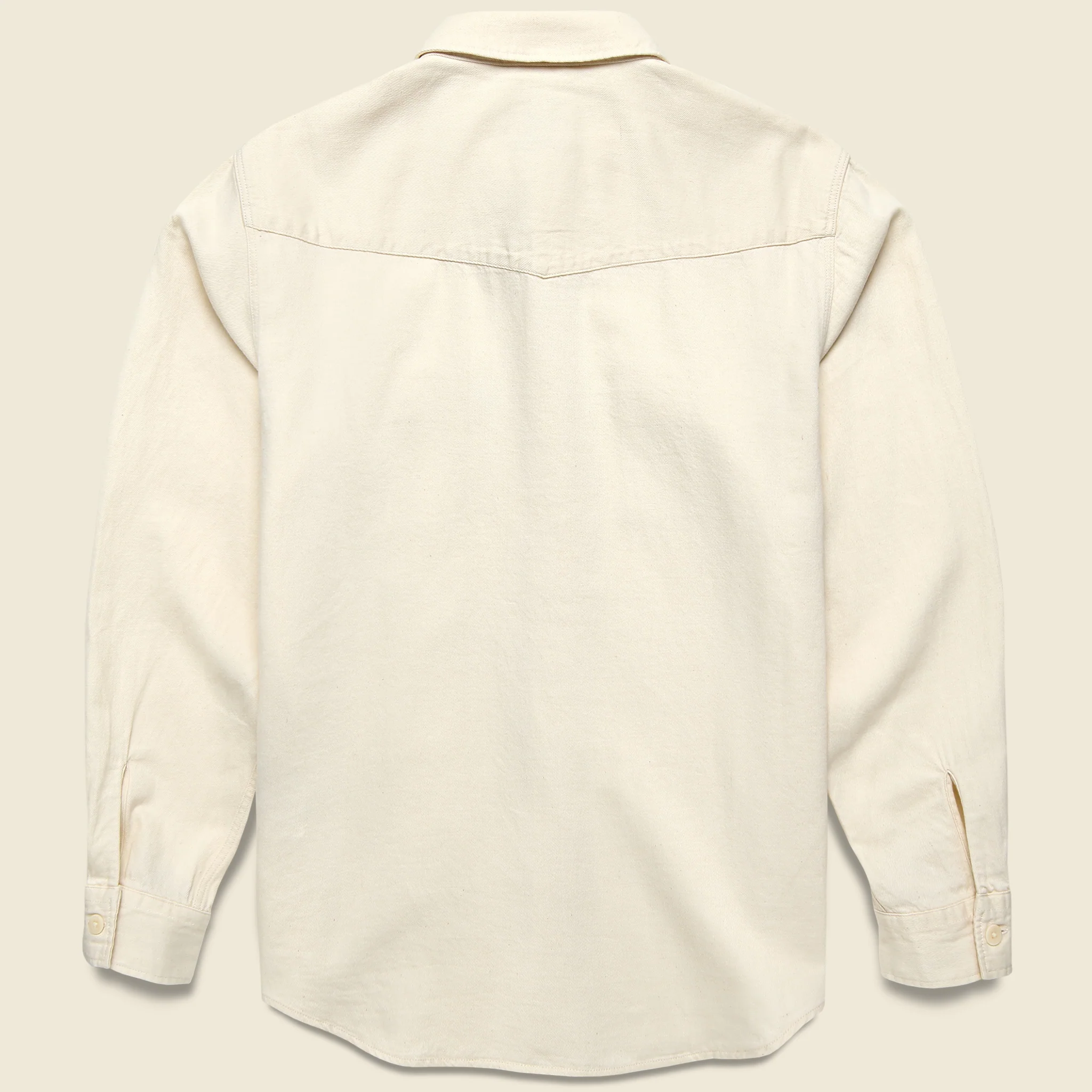 Relaxed Fit Western Shirt - Ecru - Image 2
