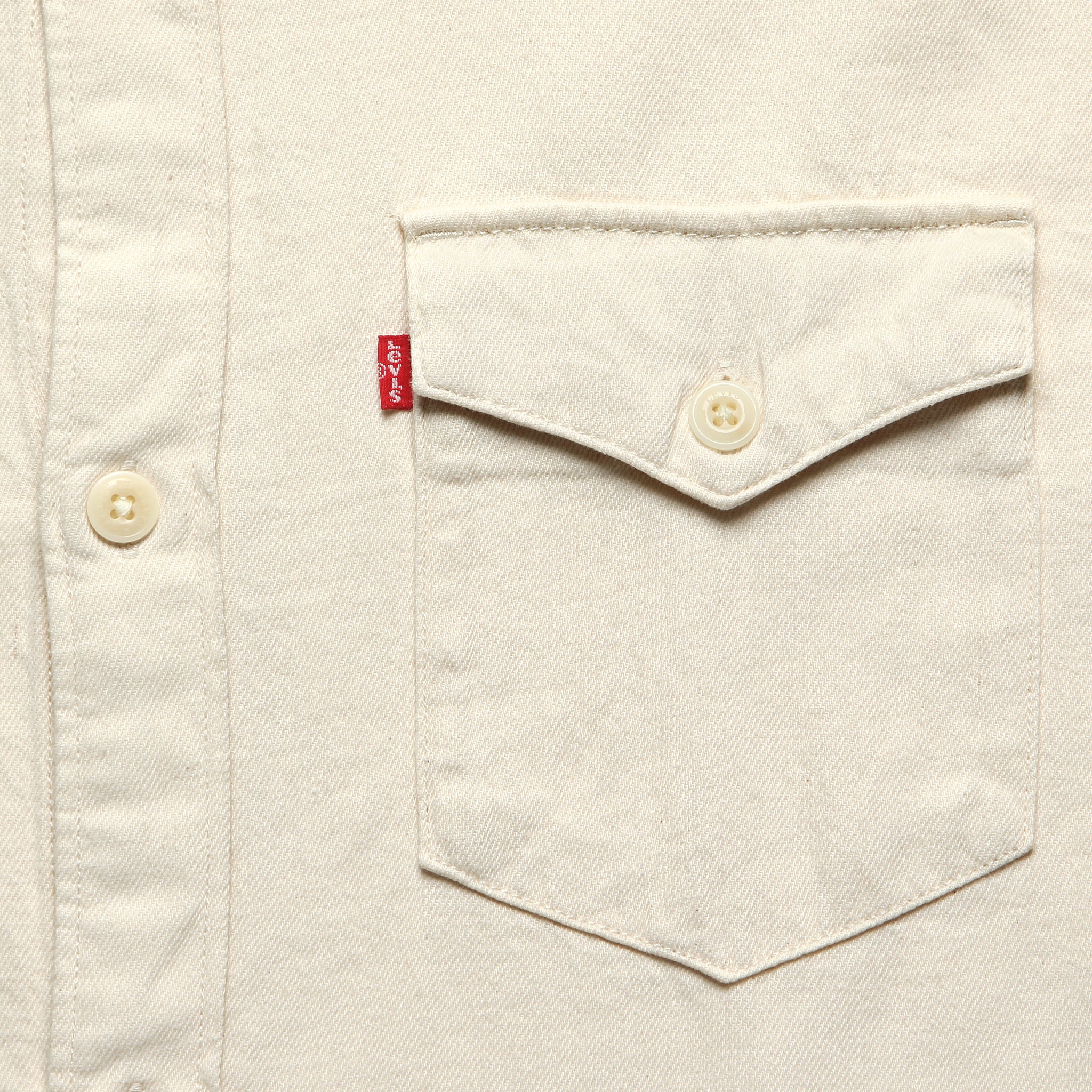 Relaxed Fit Western Shirt - Ecru - Image 3