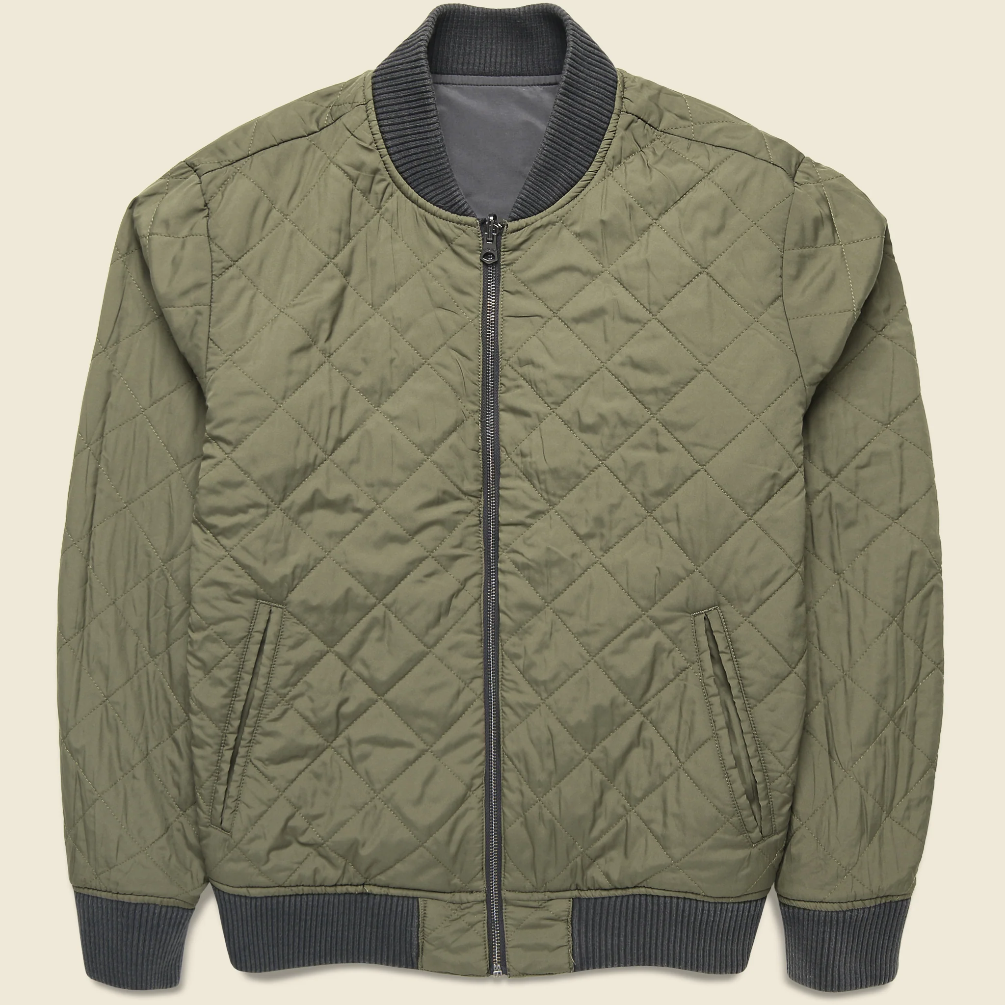 Reversible Surplus Bomber - Charcoal / Sage