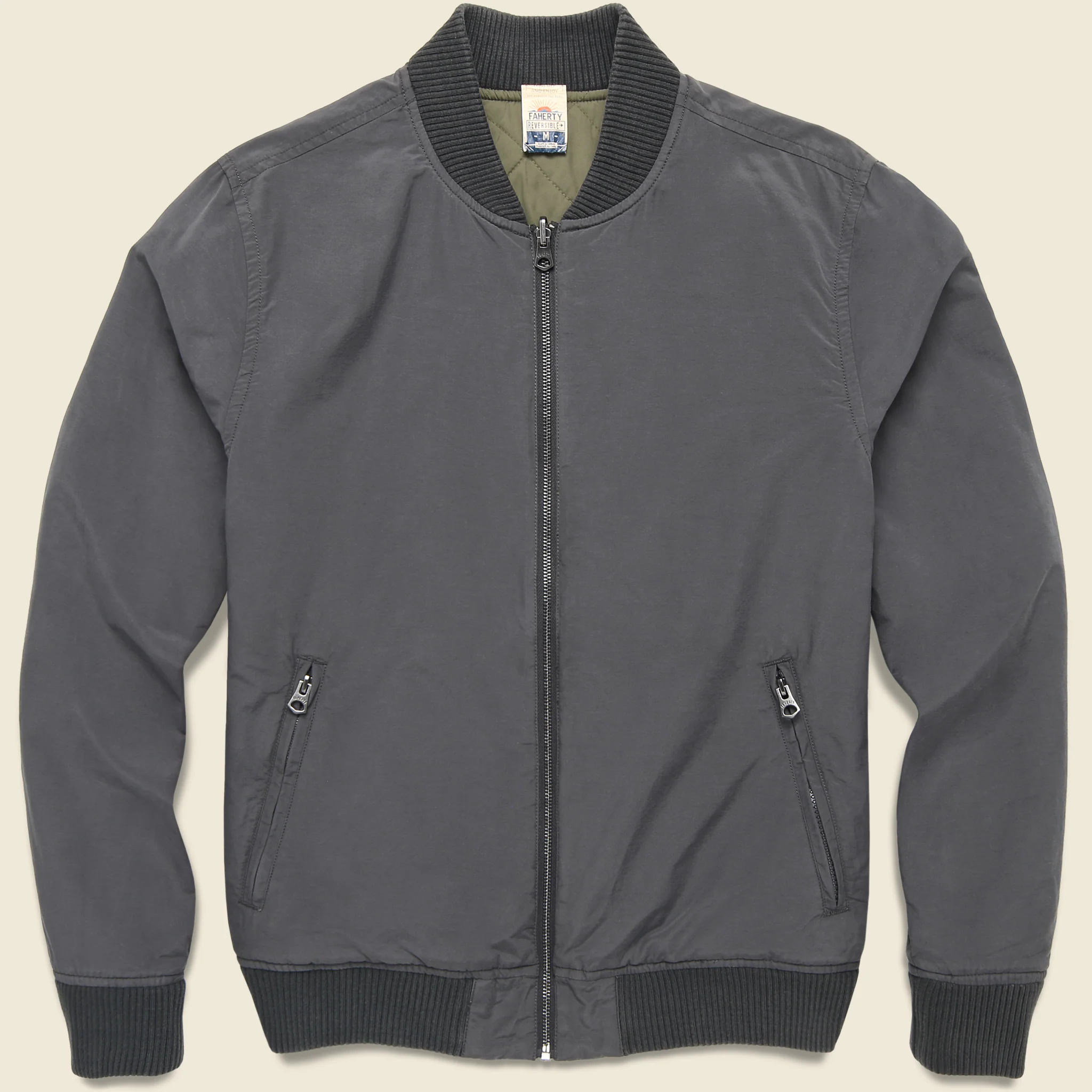 Reversible Surplus Bomber - Charcoal / Sage - Image 3