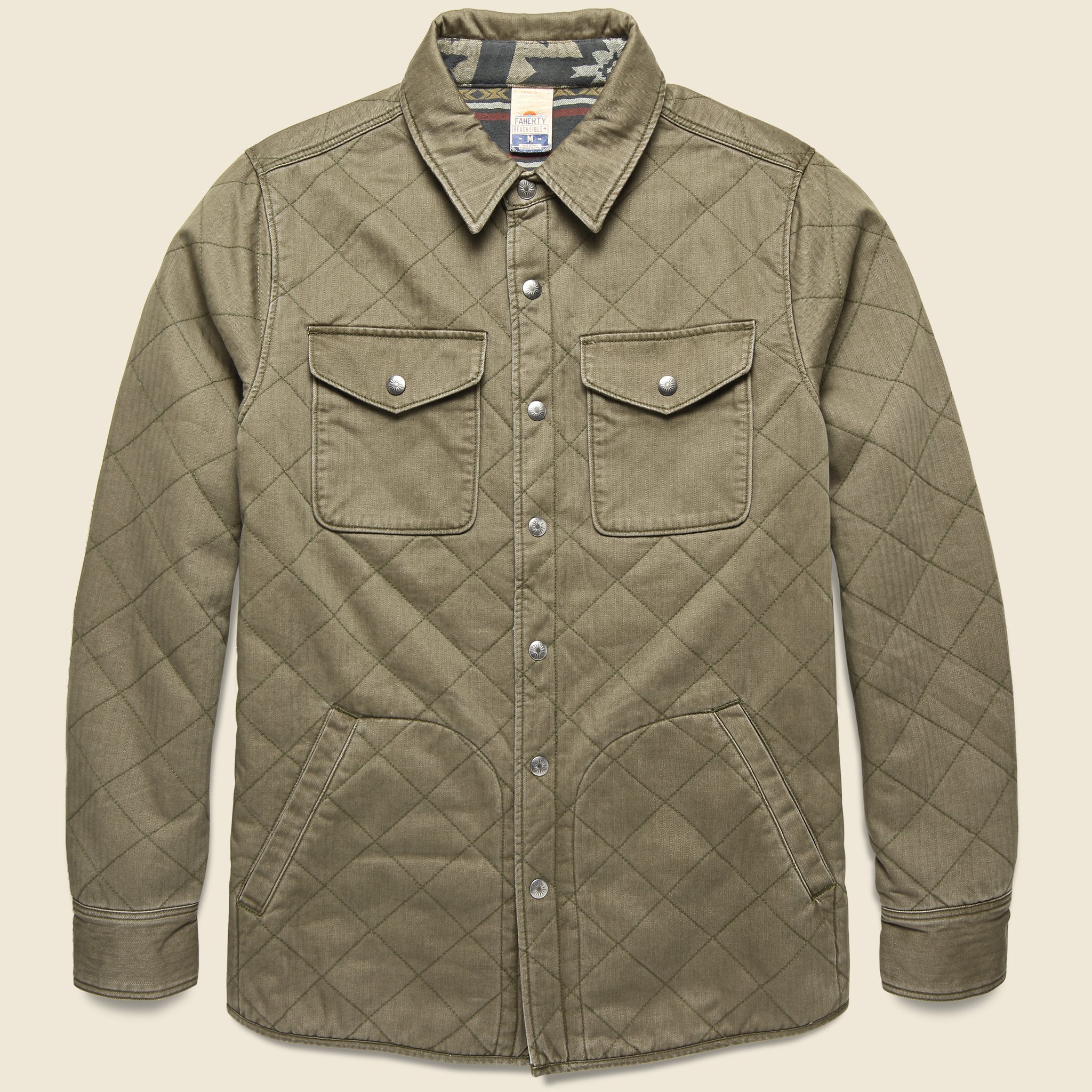 Reverse Bondi Jacket - Olive/Black Star Nation - Image 2