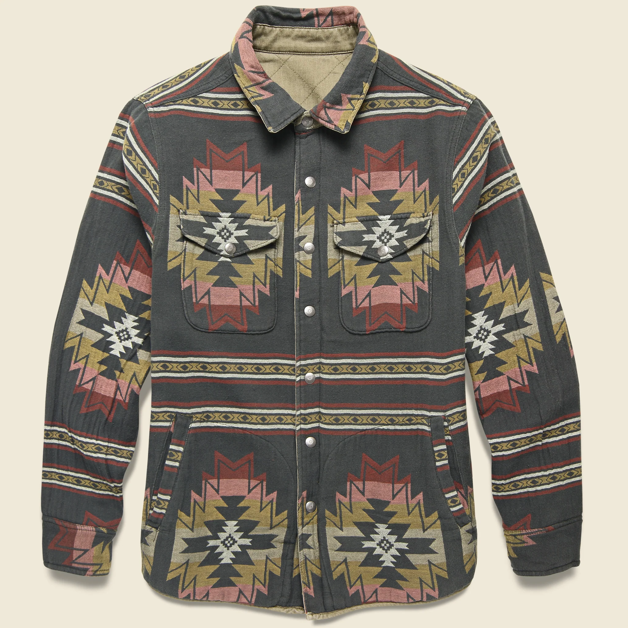 Reverse Bondi Jacket - Olive/Black Star Nation - Image 4