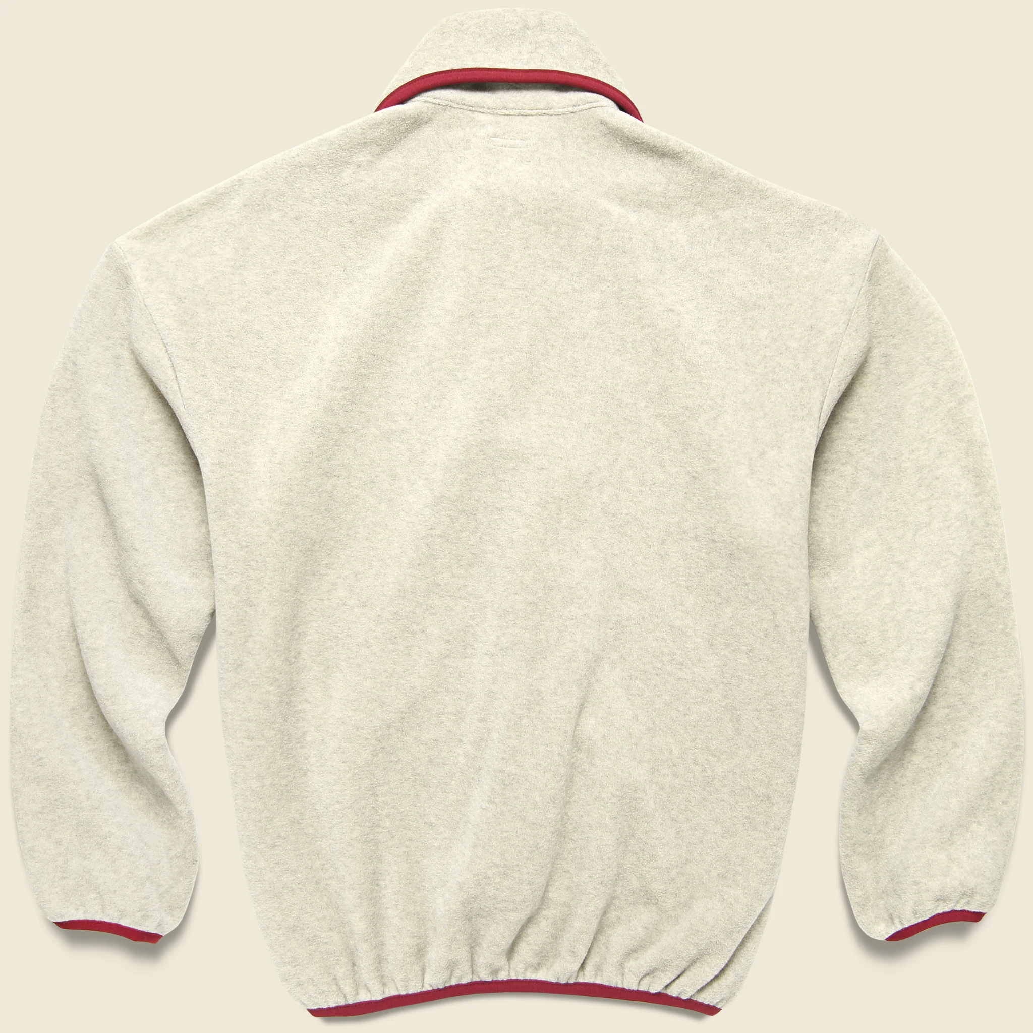 Reverse Fleece KETTLE Anorak Jacket - Ecru - Image 2
