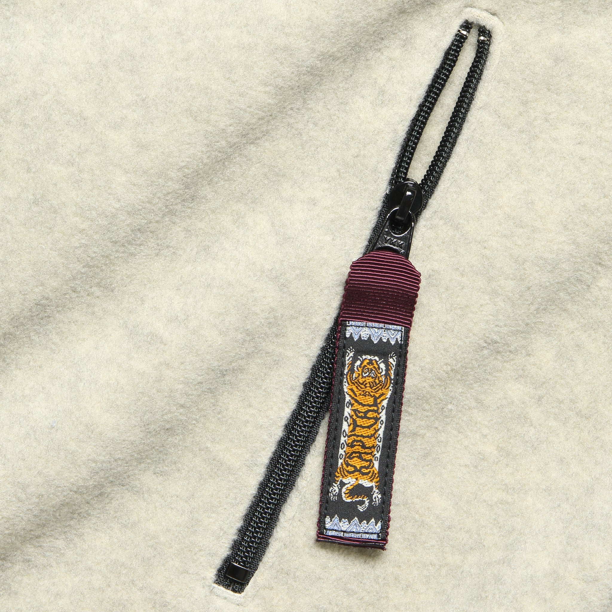 Reverse Fleece KETTLE Anorak Jacket - Ecru - Image 4