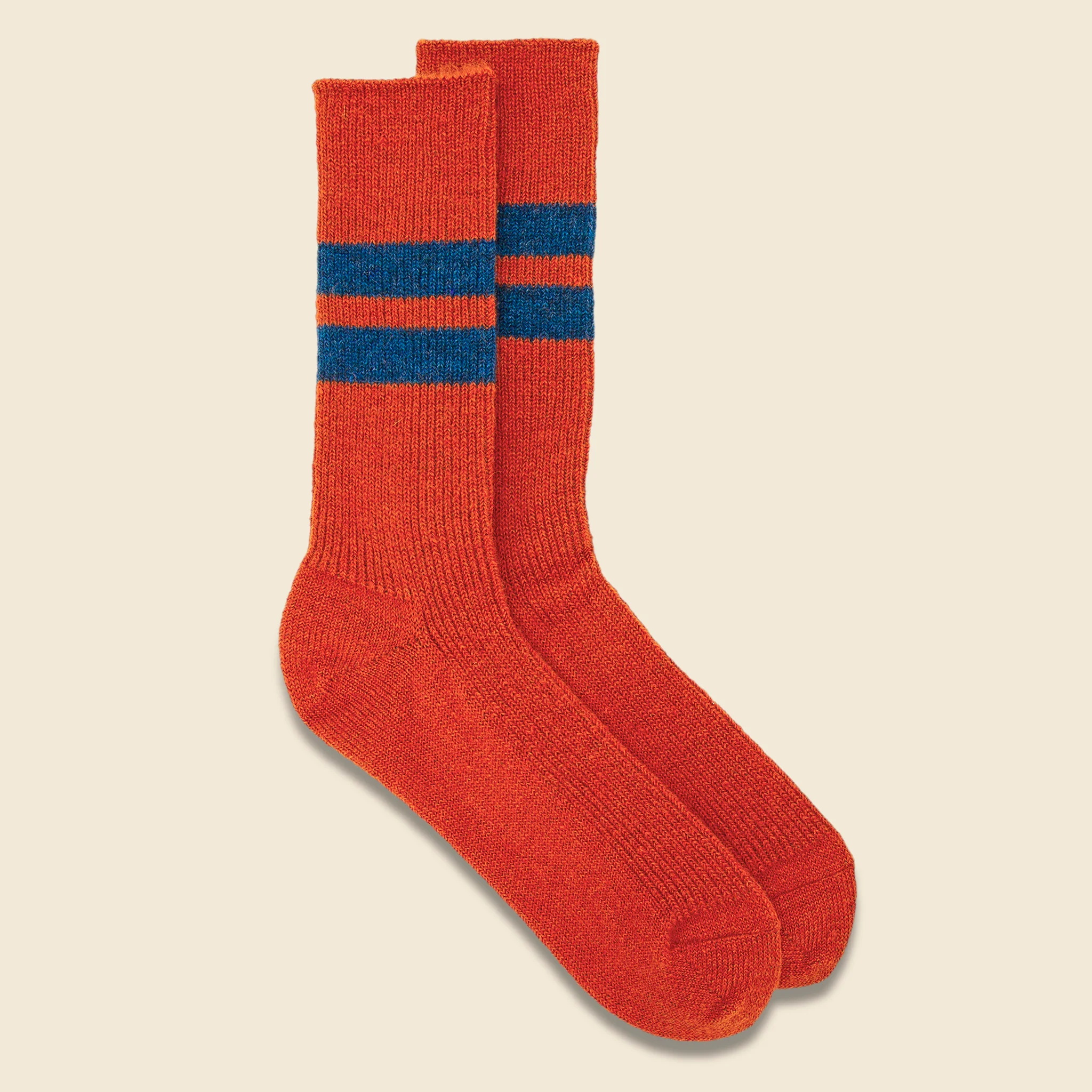 Reversible Brush Mohair Sock - Orange - Image 2