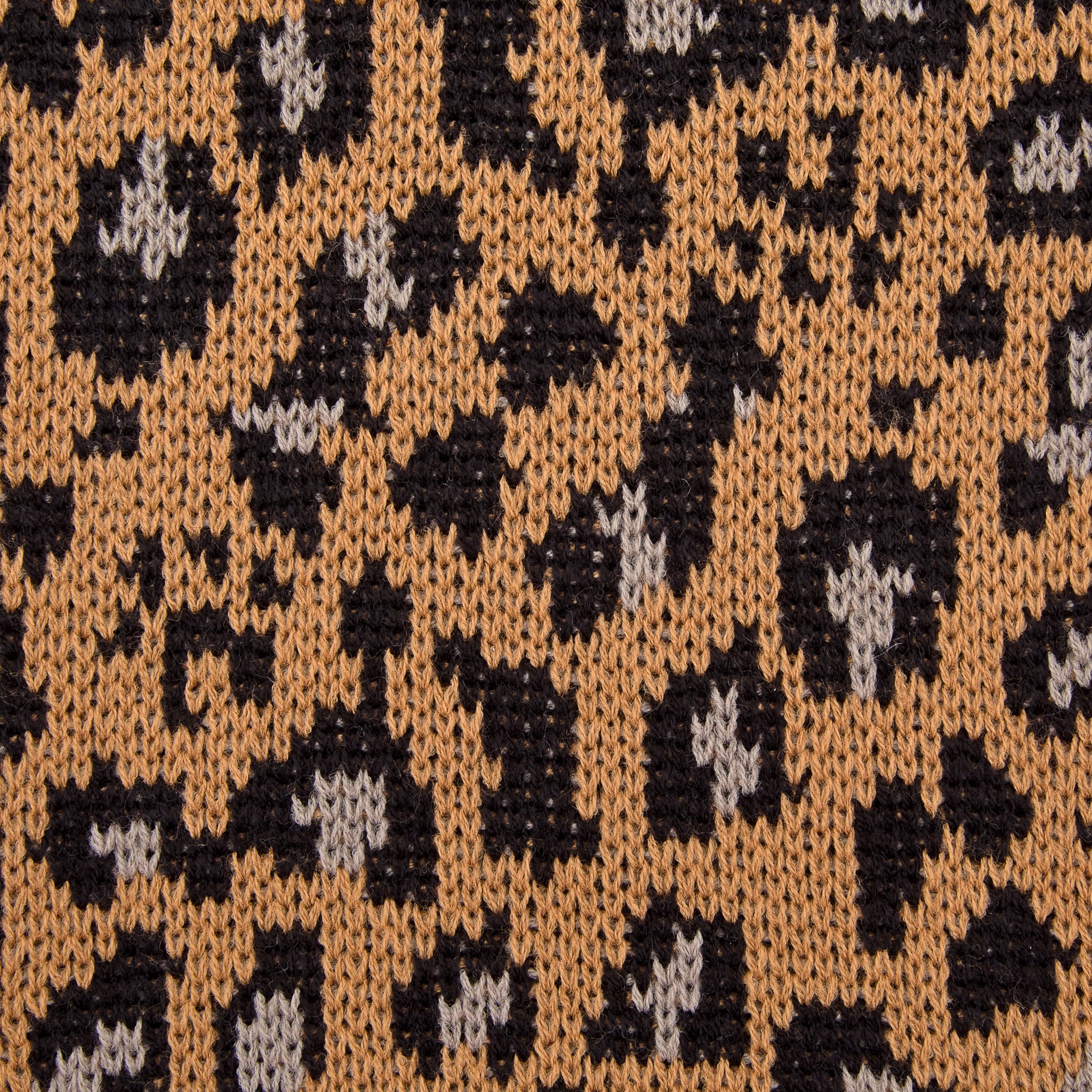 Reversible Leopard Chunky Muffler Scarf - Beige - Image 2