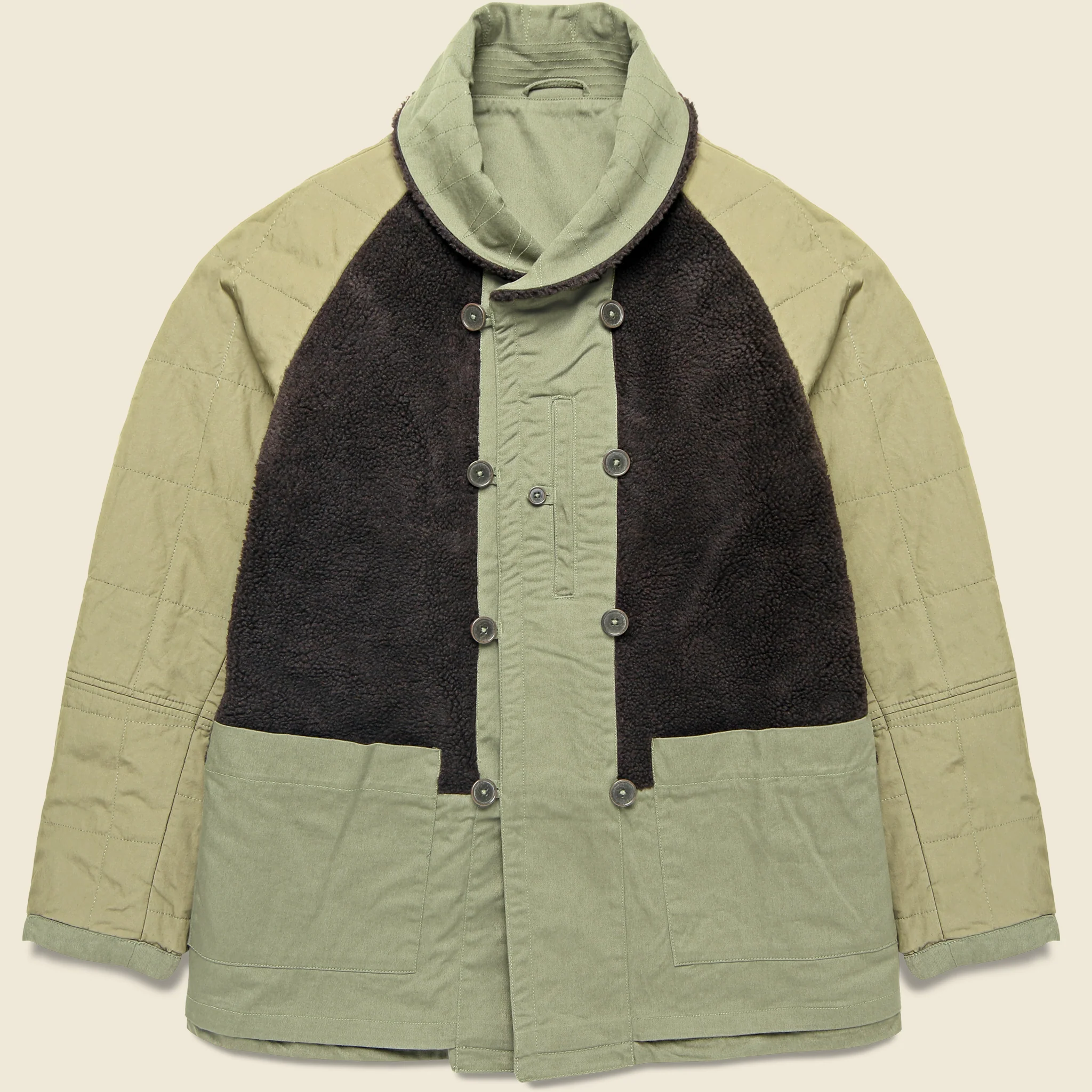 Reversible Mackinaw Jacket - Light Olive - Image 2