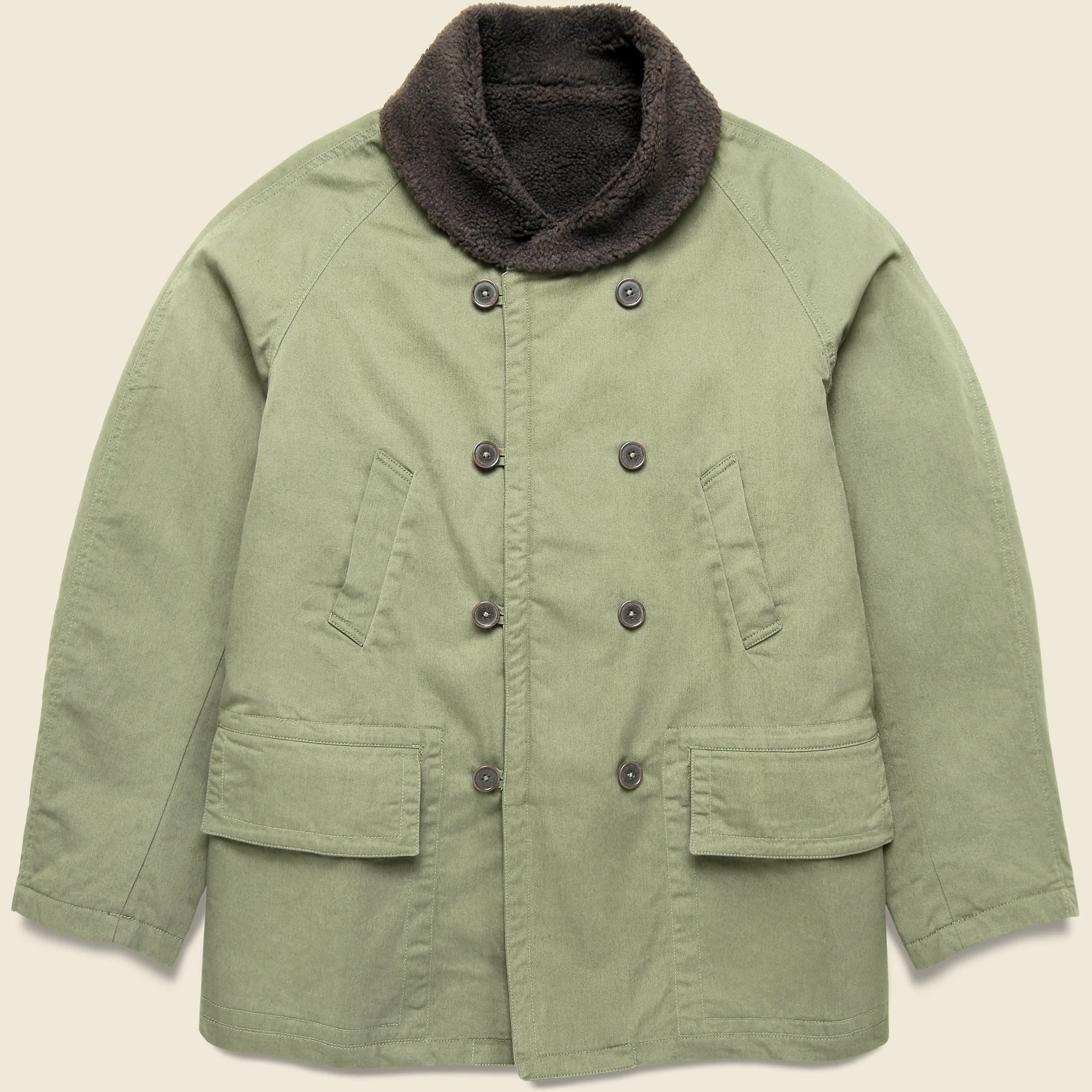 Reversible Mackinaw Jacket - Light Olive - Image 3