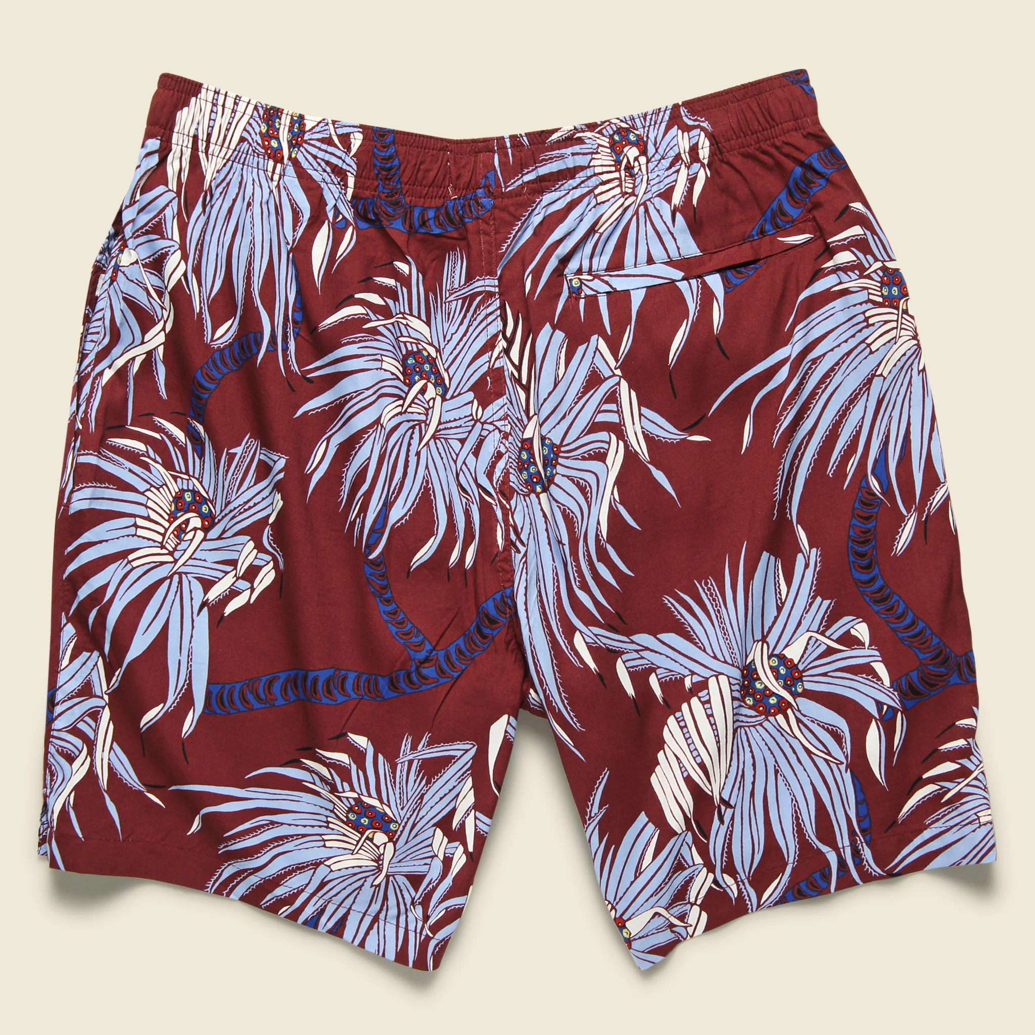 Pololu Swim Trunk - Oxblood Red - Image 2