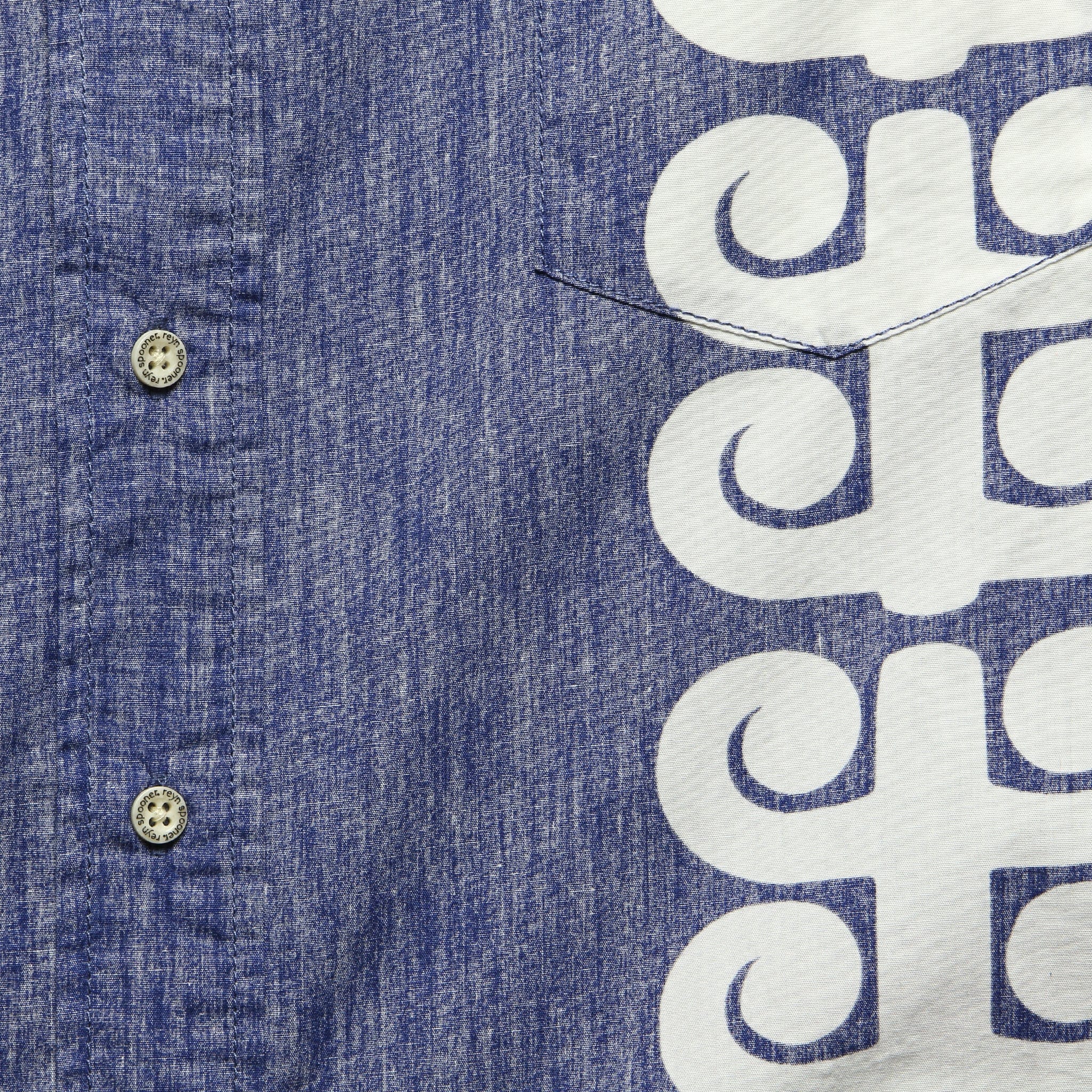 Stack A Tapa Shirt - Twilight Blue - Image 3