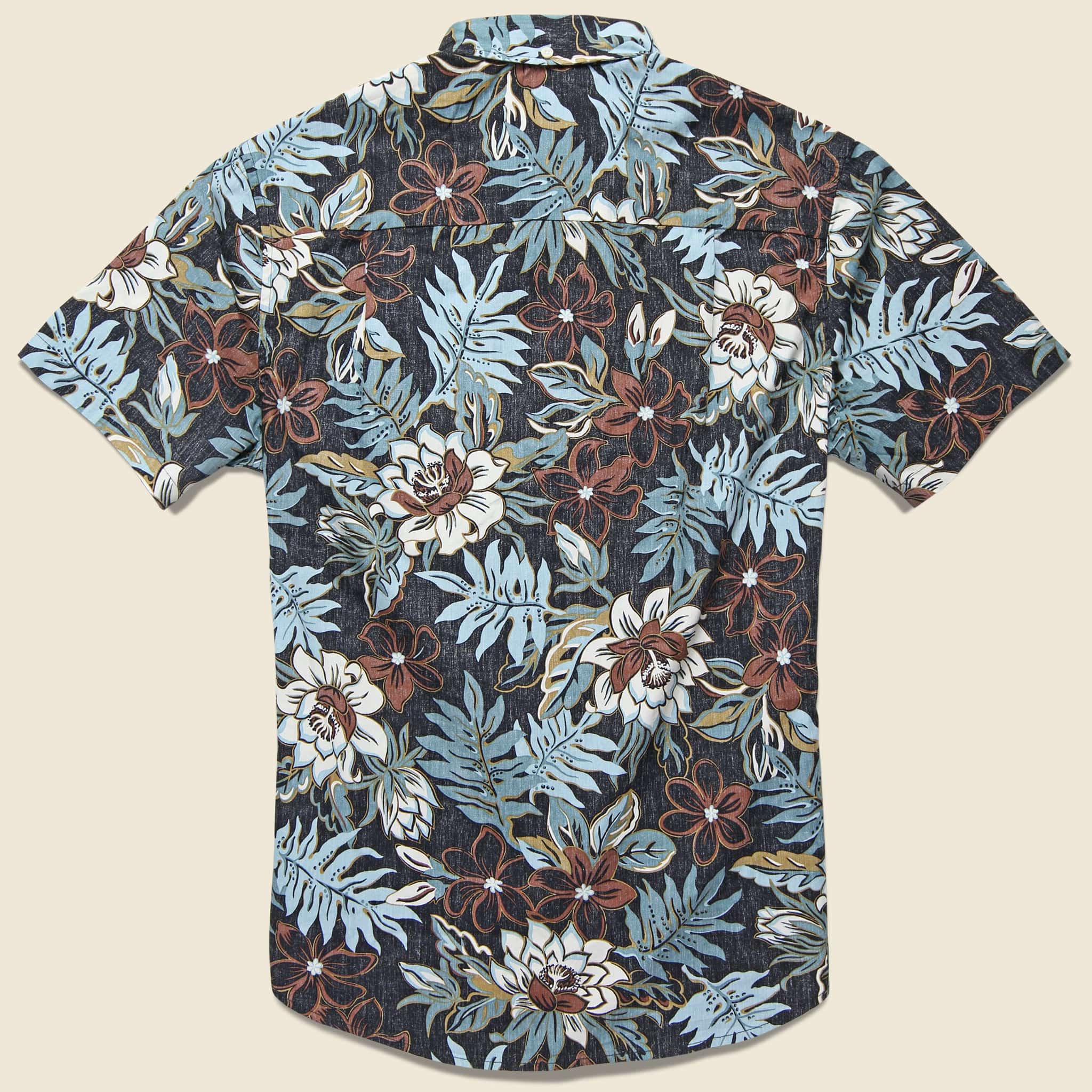 Vintage Hawaiian Floral Shirt - Black - Image 2