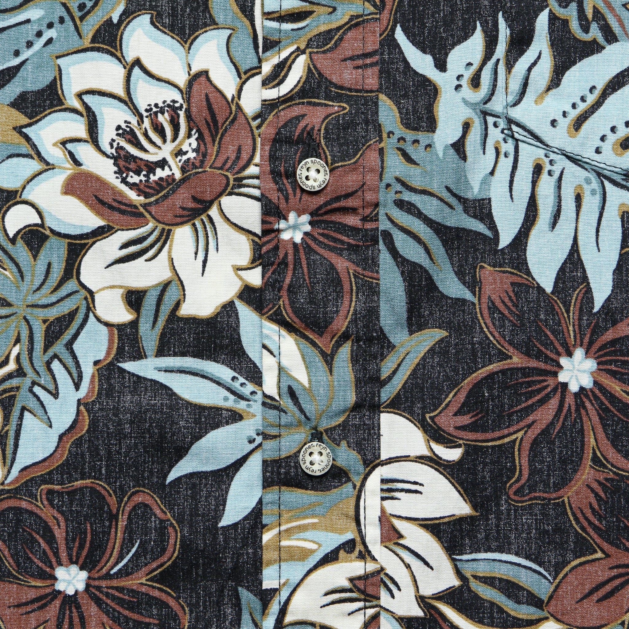 Vintage Hawaiian Floral Shirt - Black - Image 3