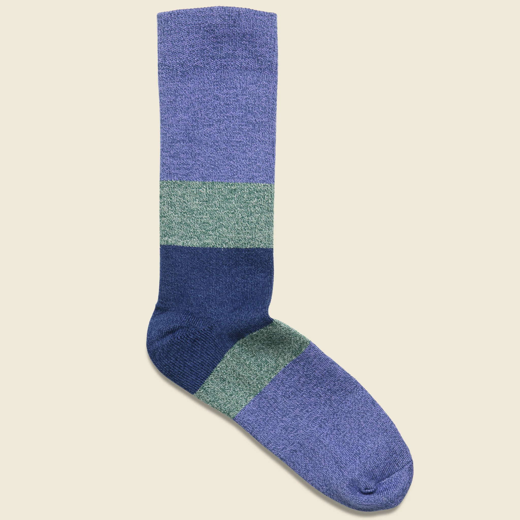 Chief Crew Sock - Violet/Navy