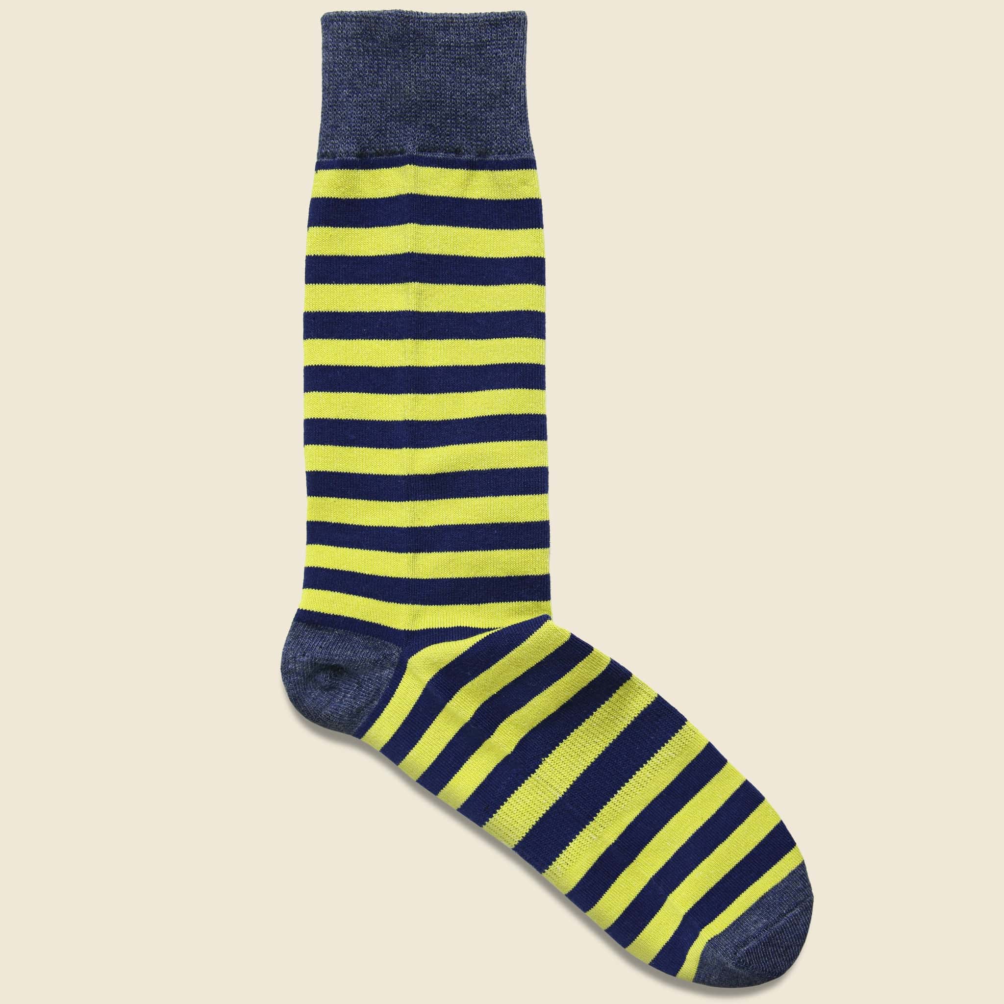Theo Crew Sock - Green/Navy