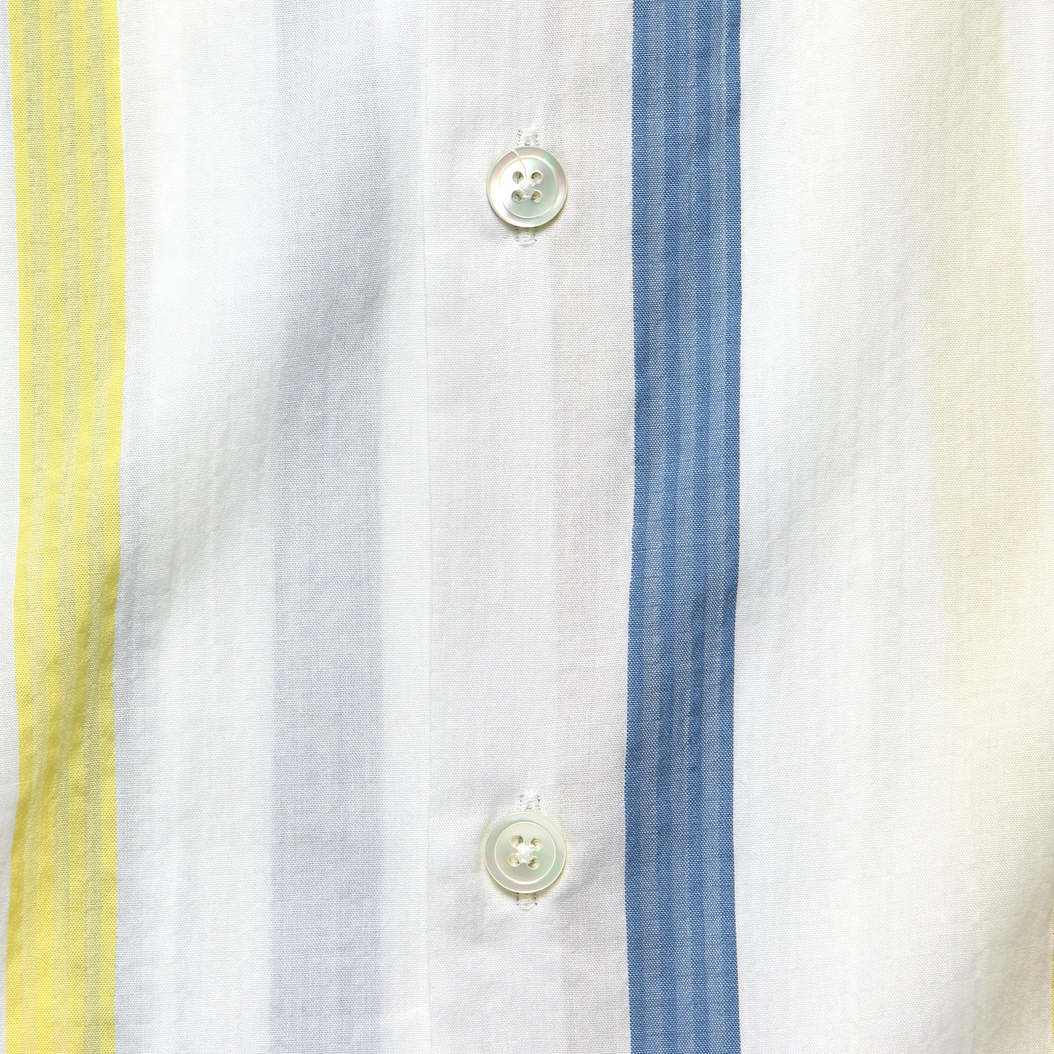 Riviera Stripe Shirt - White/Blue/Yellow - Image 3