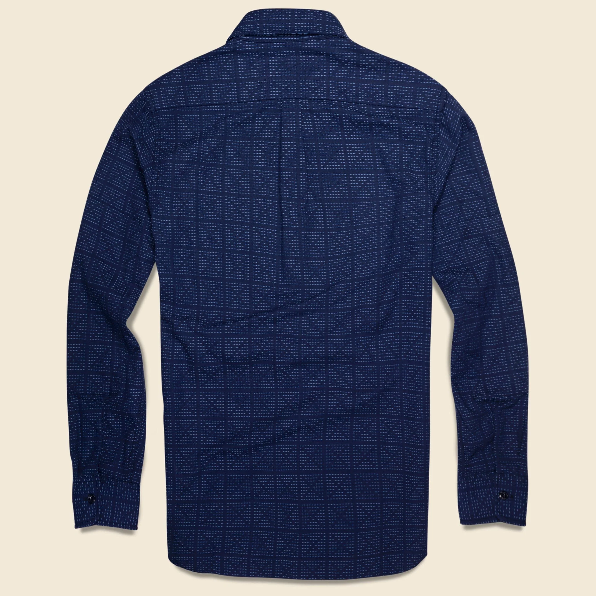 Sashiko Oxford Workshirt - Navy - Image 2