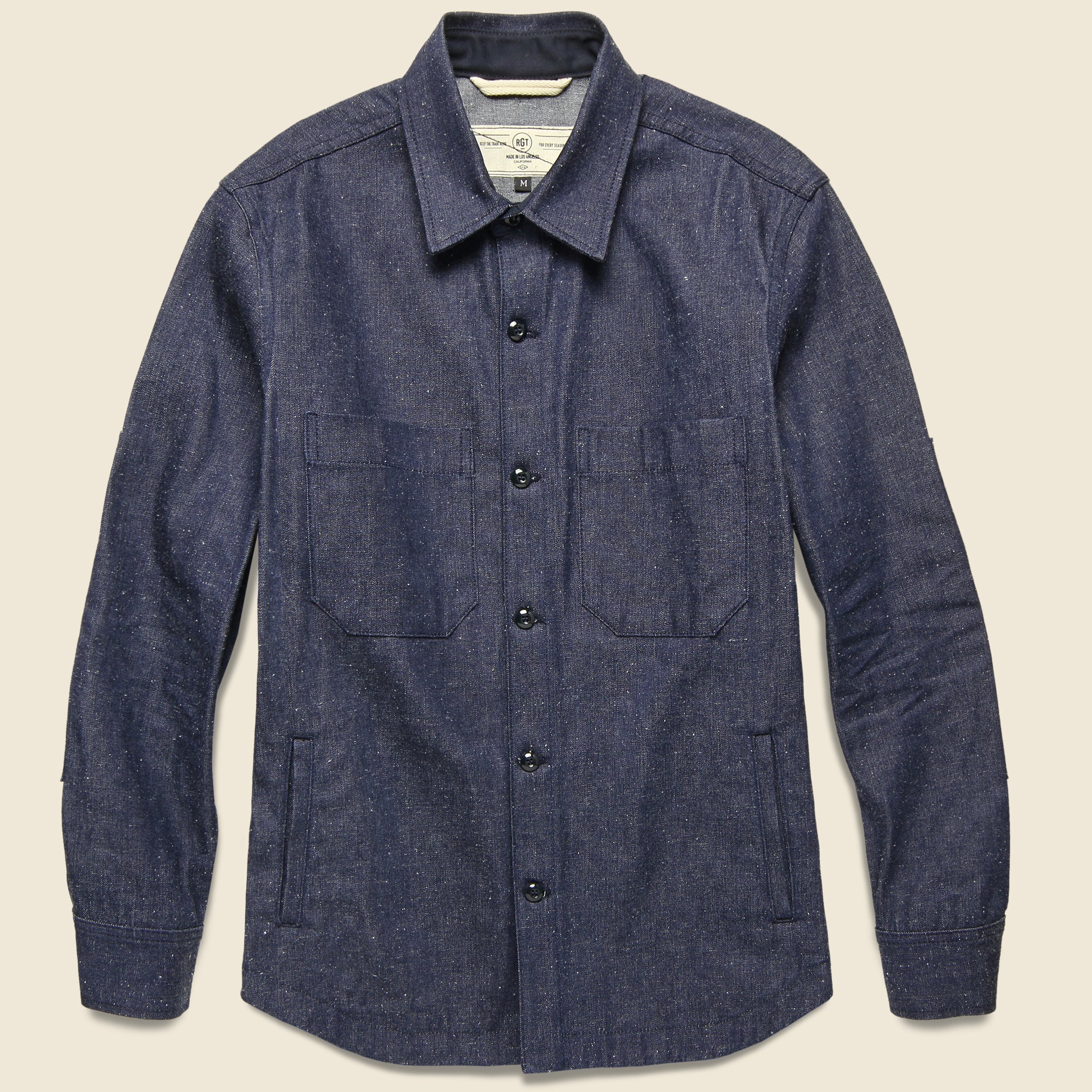 Neppy Denim Patrol Work Shirt - Navy