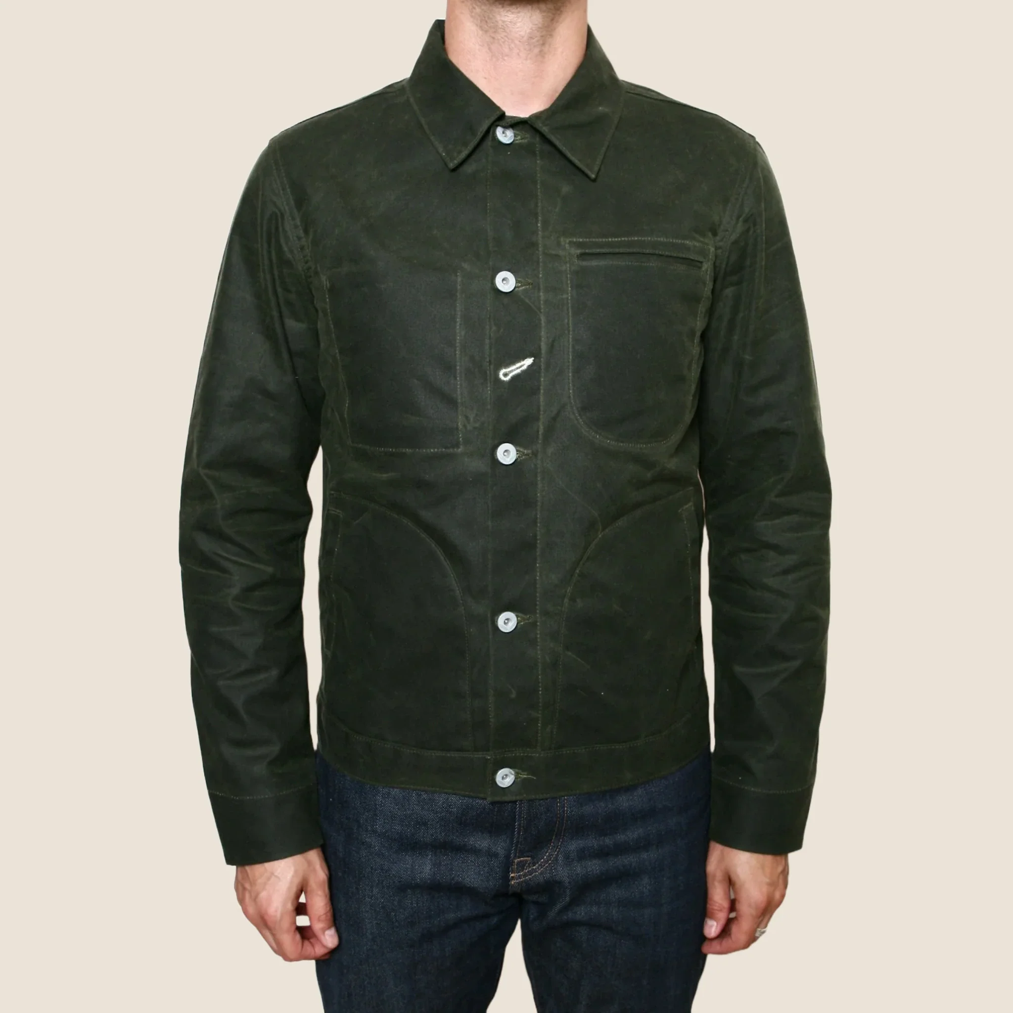 Supply Jacket - Waxed Olive Ridgeline - Image 3