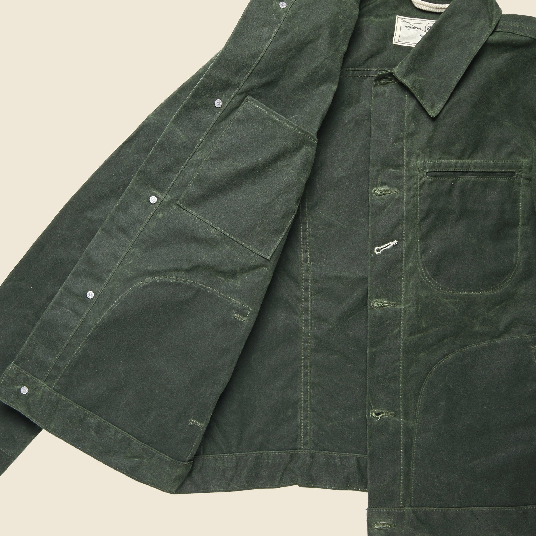 Supply Jacket - Waxed Olive Ridgeline - Image 6