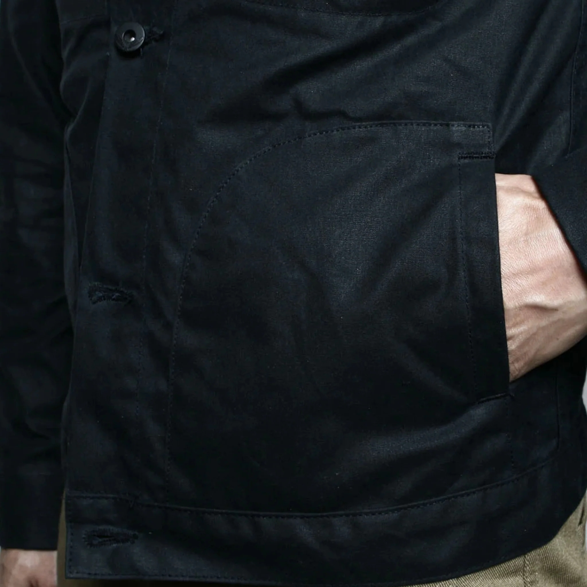 Supply Jacket - Waxed Black Ridgeline - Image 3