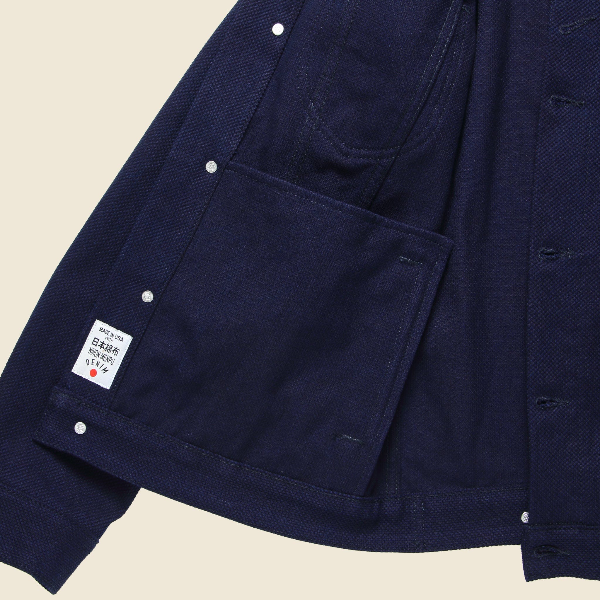 Type III Sashiko Jacket - Indigo - Image 4
