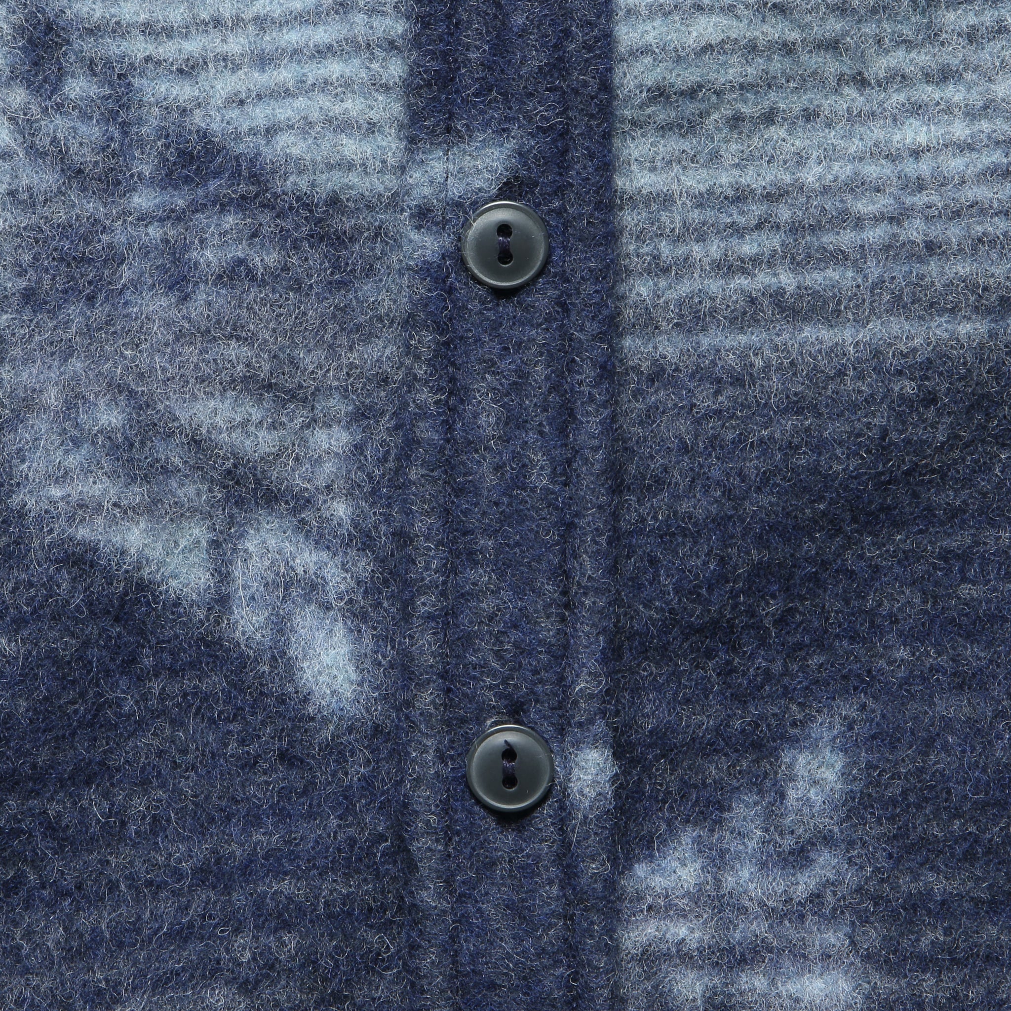 Roland Jacquard Overshirt - Navy - Image 3