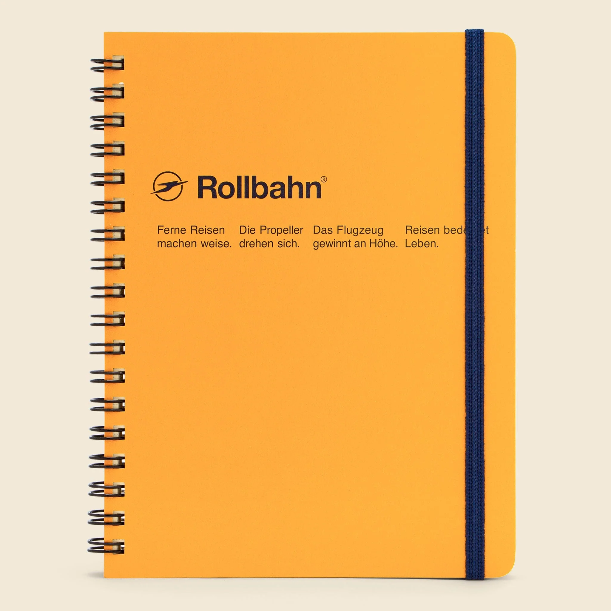 Yellow Rollbahn Spiral Notebook