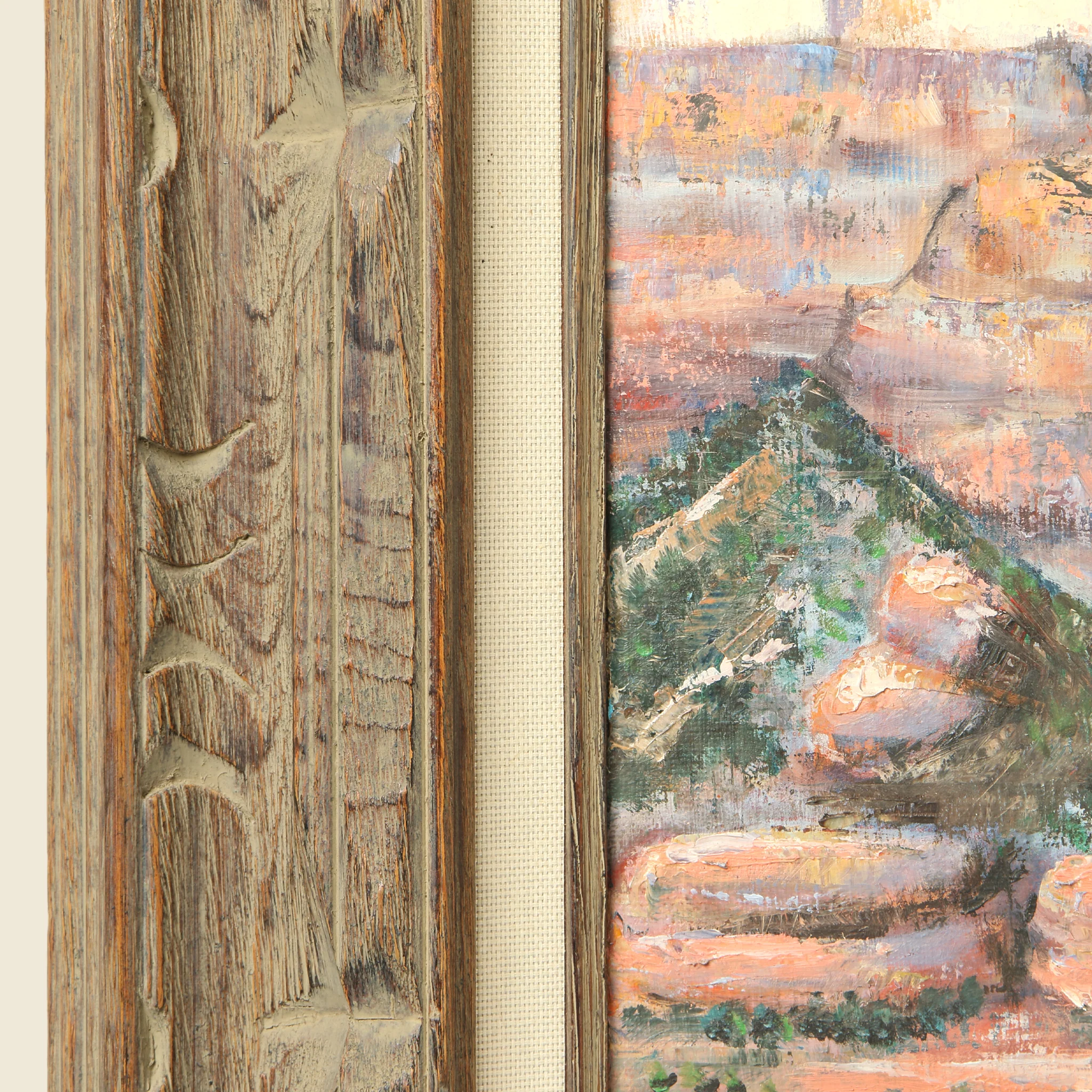 Ron Yazzie Canyon Landscape Painting - Image 2