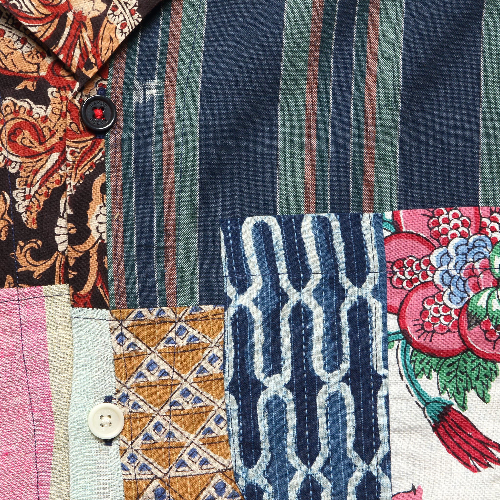 Ronen Patchwork Shirt - Multi - Image 3