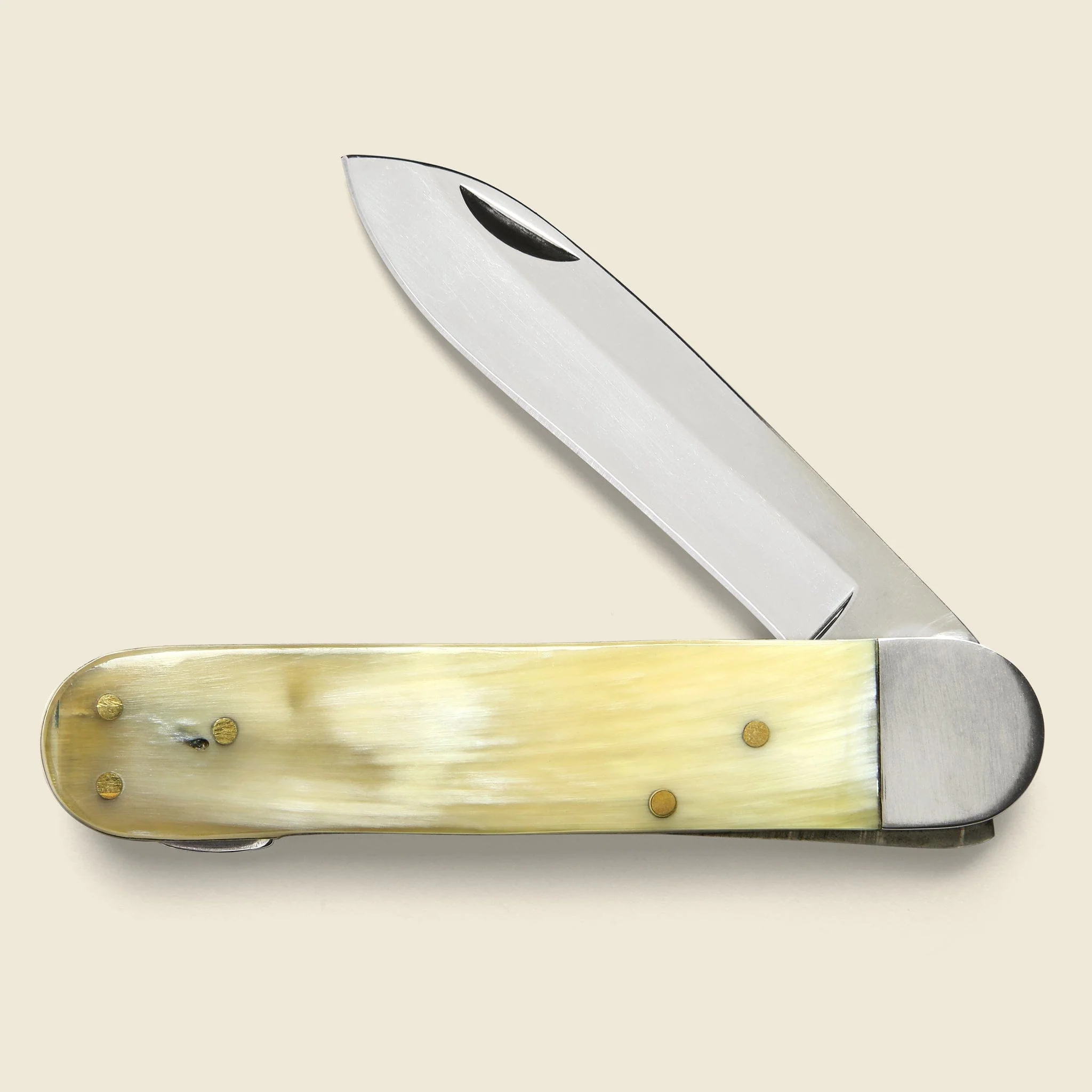Single-Blade Horn Handle Knife