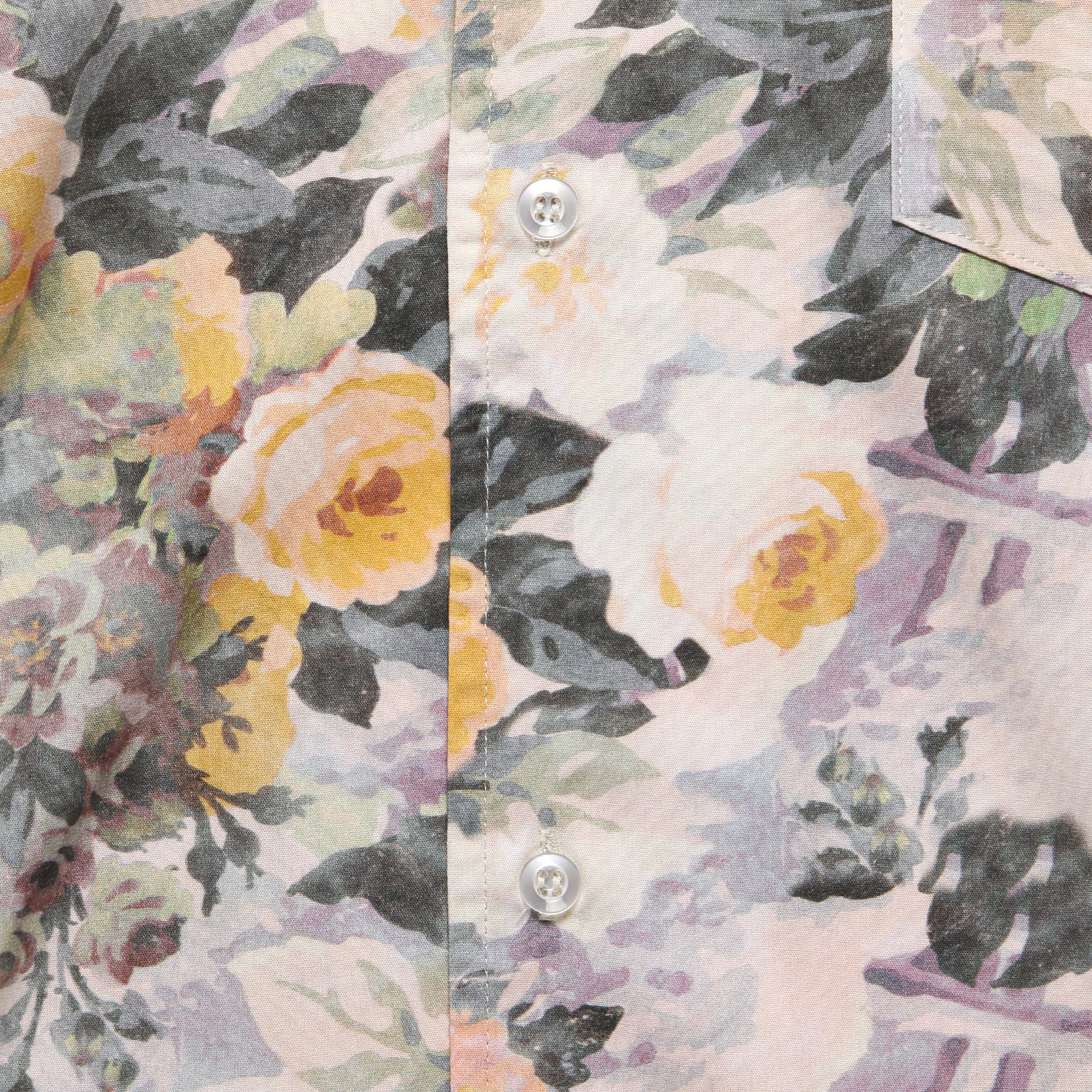 Rose Foliage Camp Shirt - Tuscany Yellow - Image 3