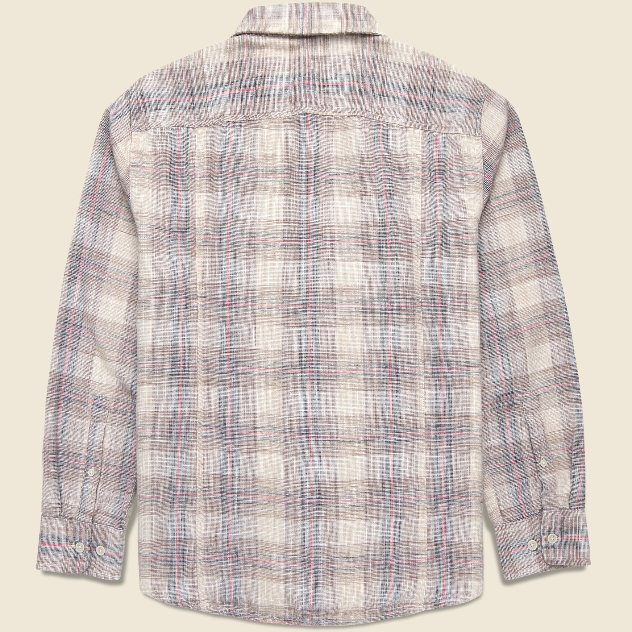 Rosewood Plaid Shirt - Natural - Image 2