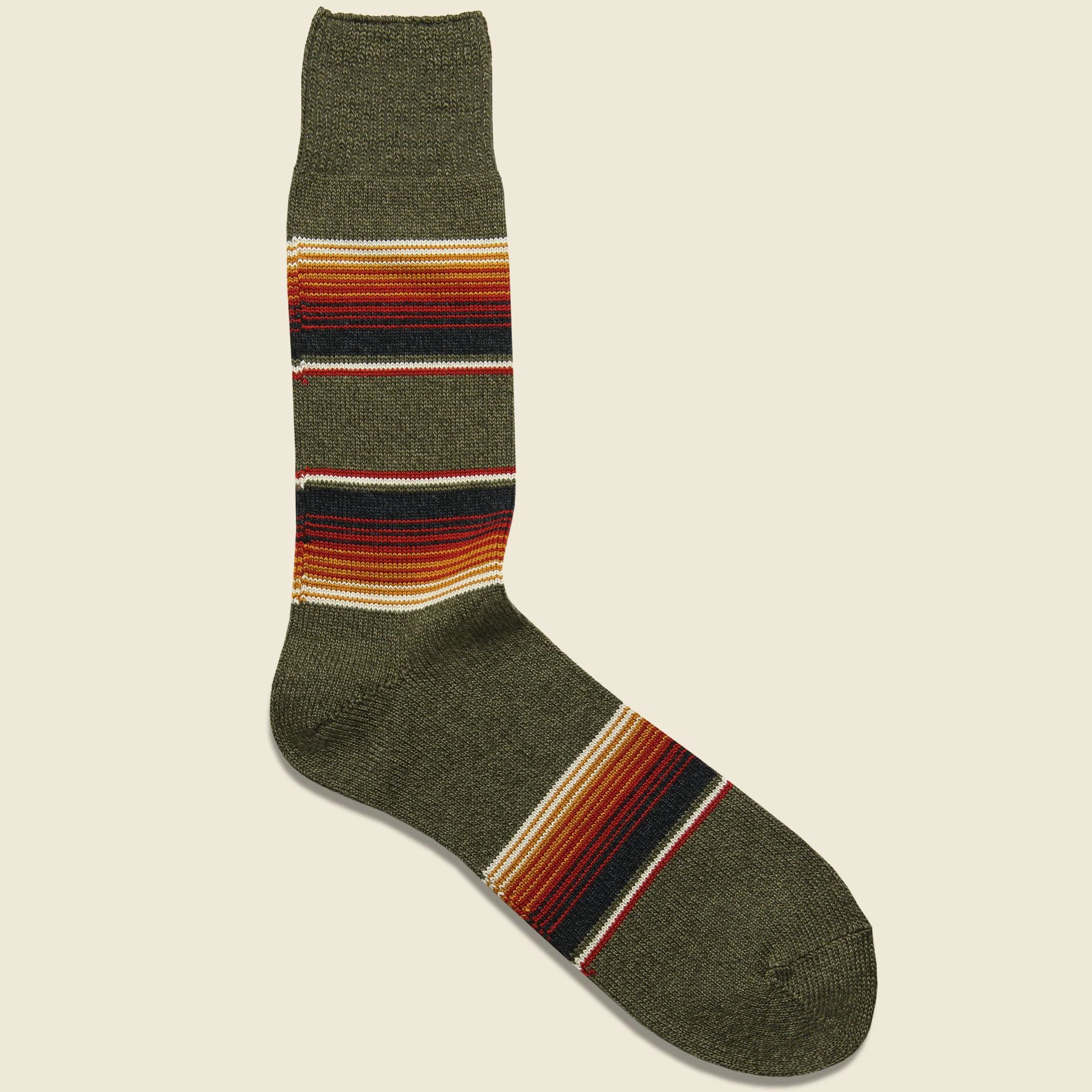Baja Cali Sock - Olive Drab