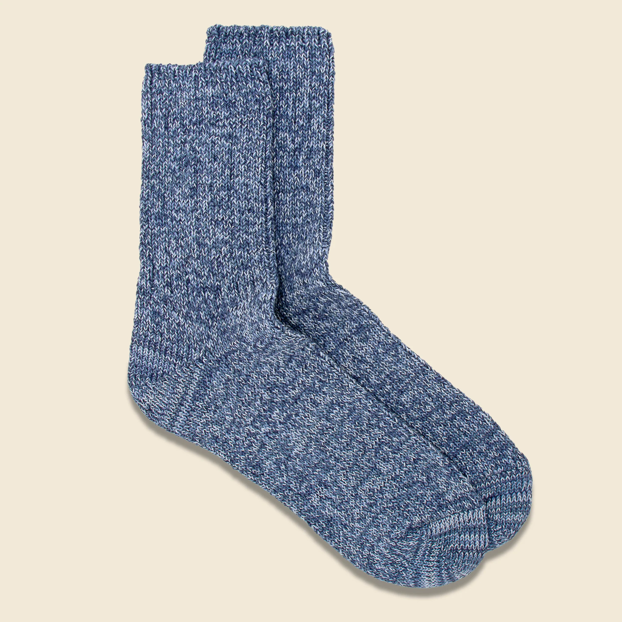 Denim Tone Ankle Sock - Ice Blue