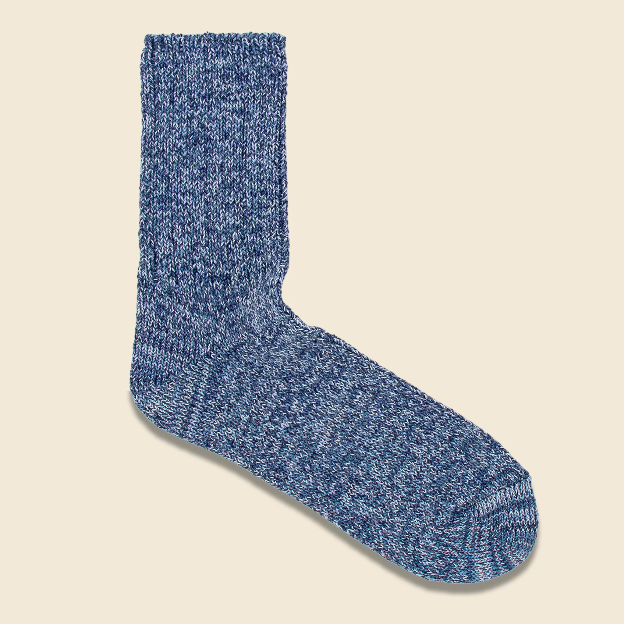 Denim Tone Ankle Sock - Ice Blue - Image 2