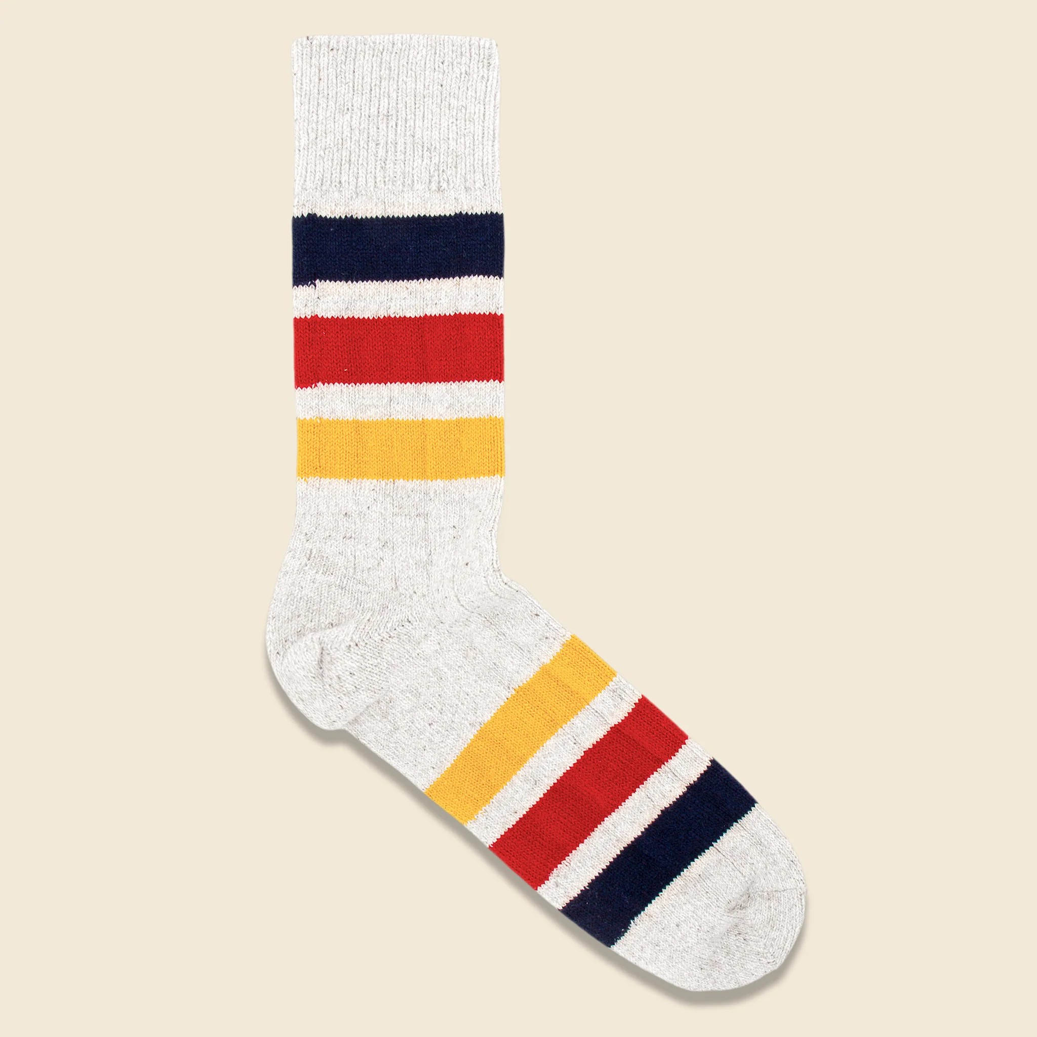 Park Stripe Sock - Ivory