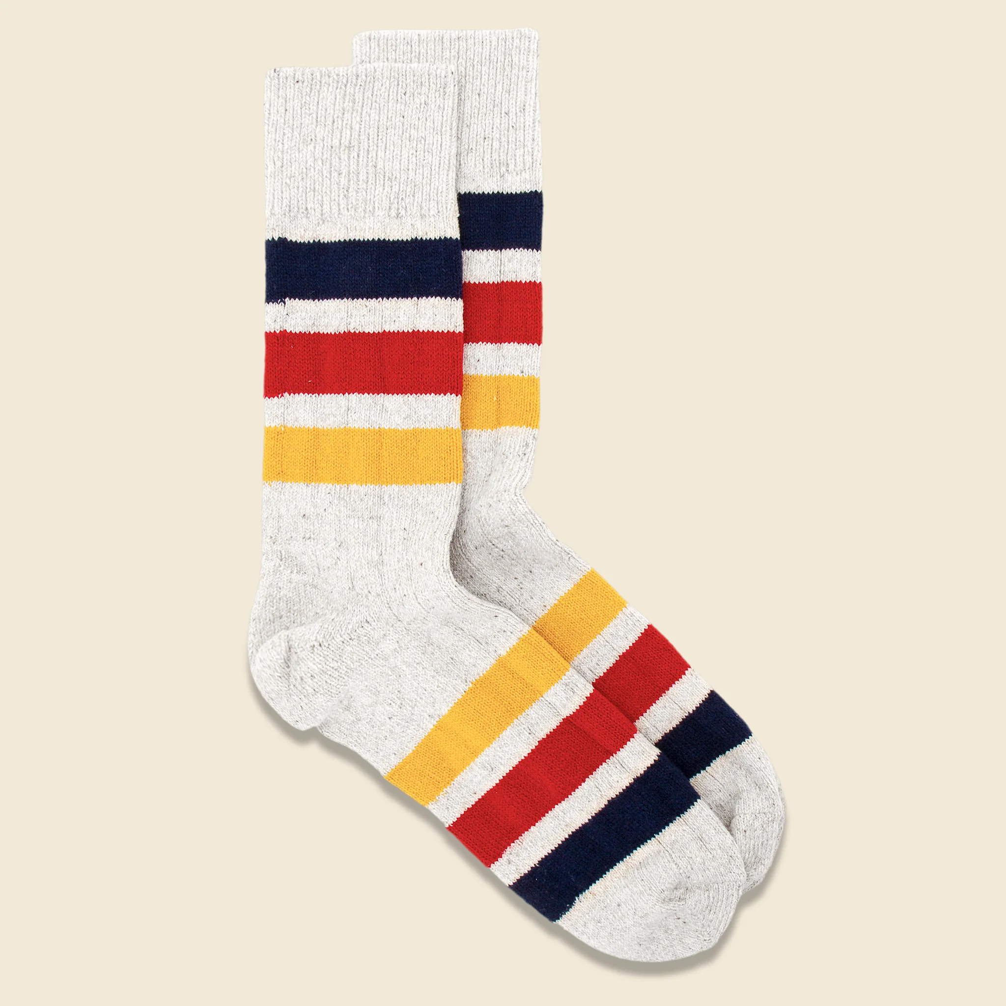Park Stripe Sock - Ivory - Image 2