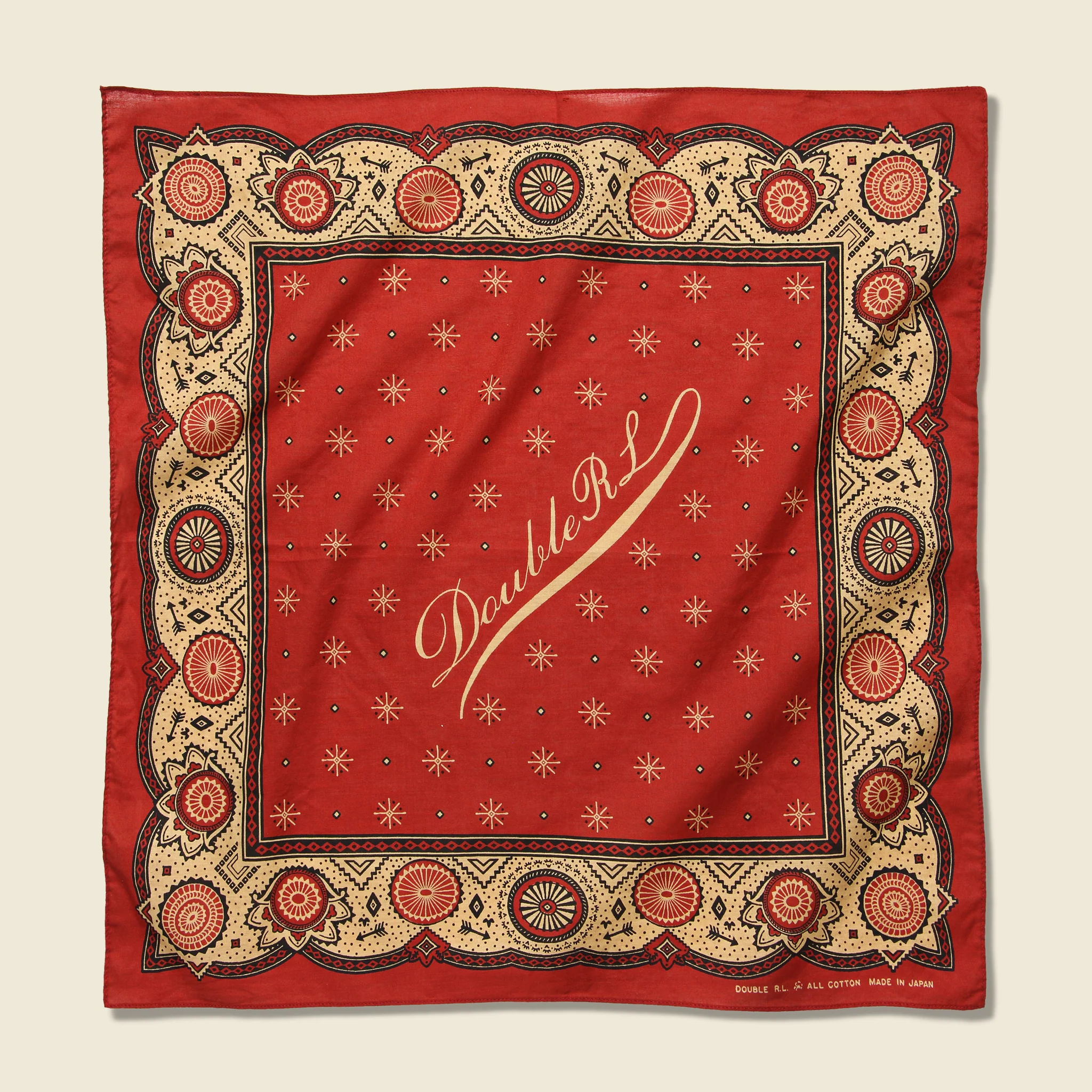 Print Bandana - Red/Cream