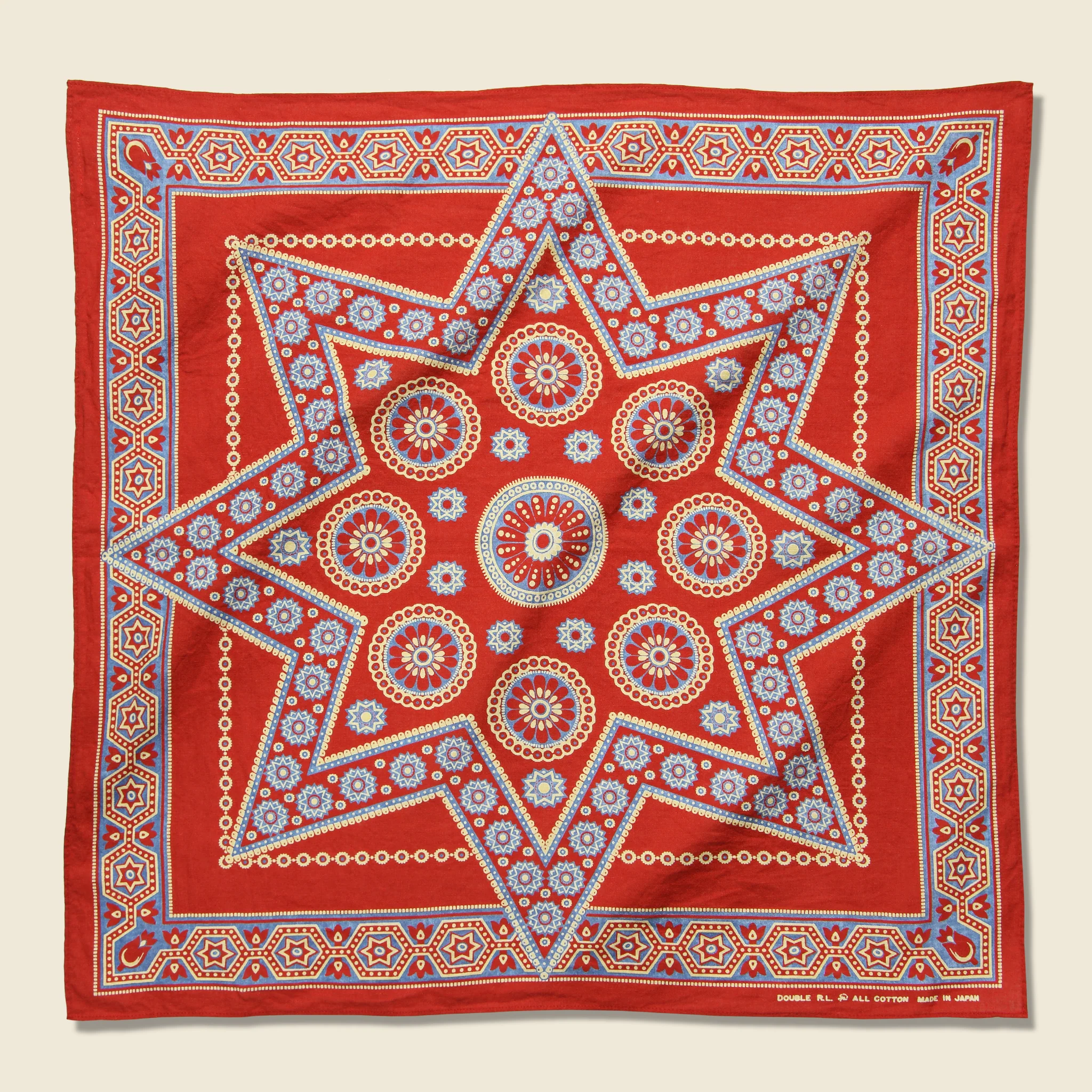 Cotton Spot Print Bandana - Turkey Red