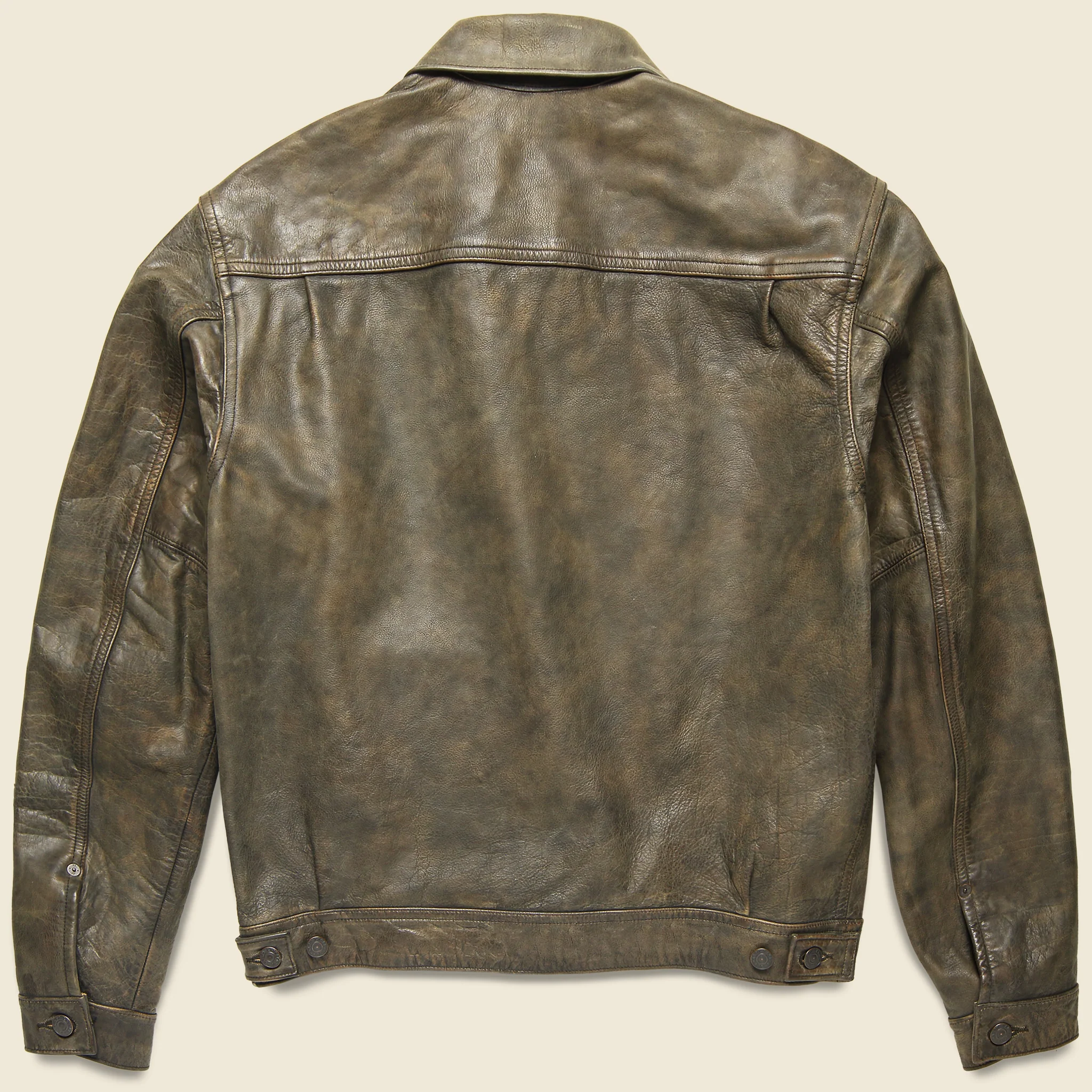 Dawson Leather Jacket - Brown - Image 2