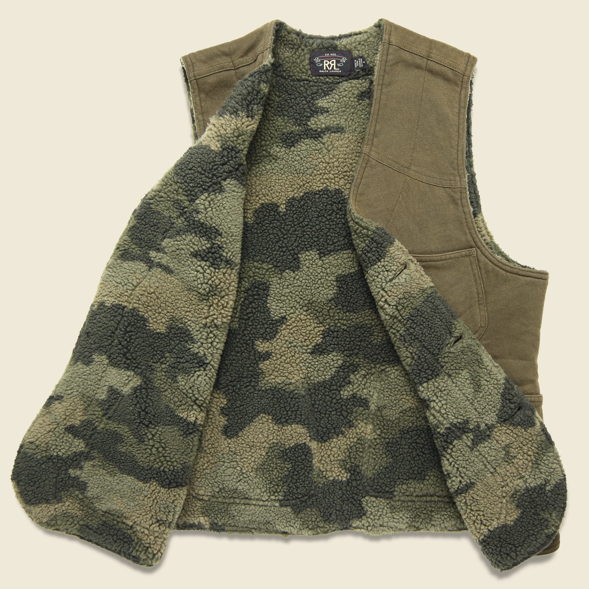 Dense Jersey Hunting Vest - Olive - Image 3